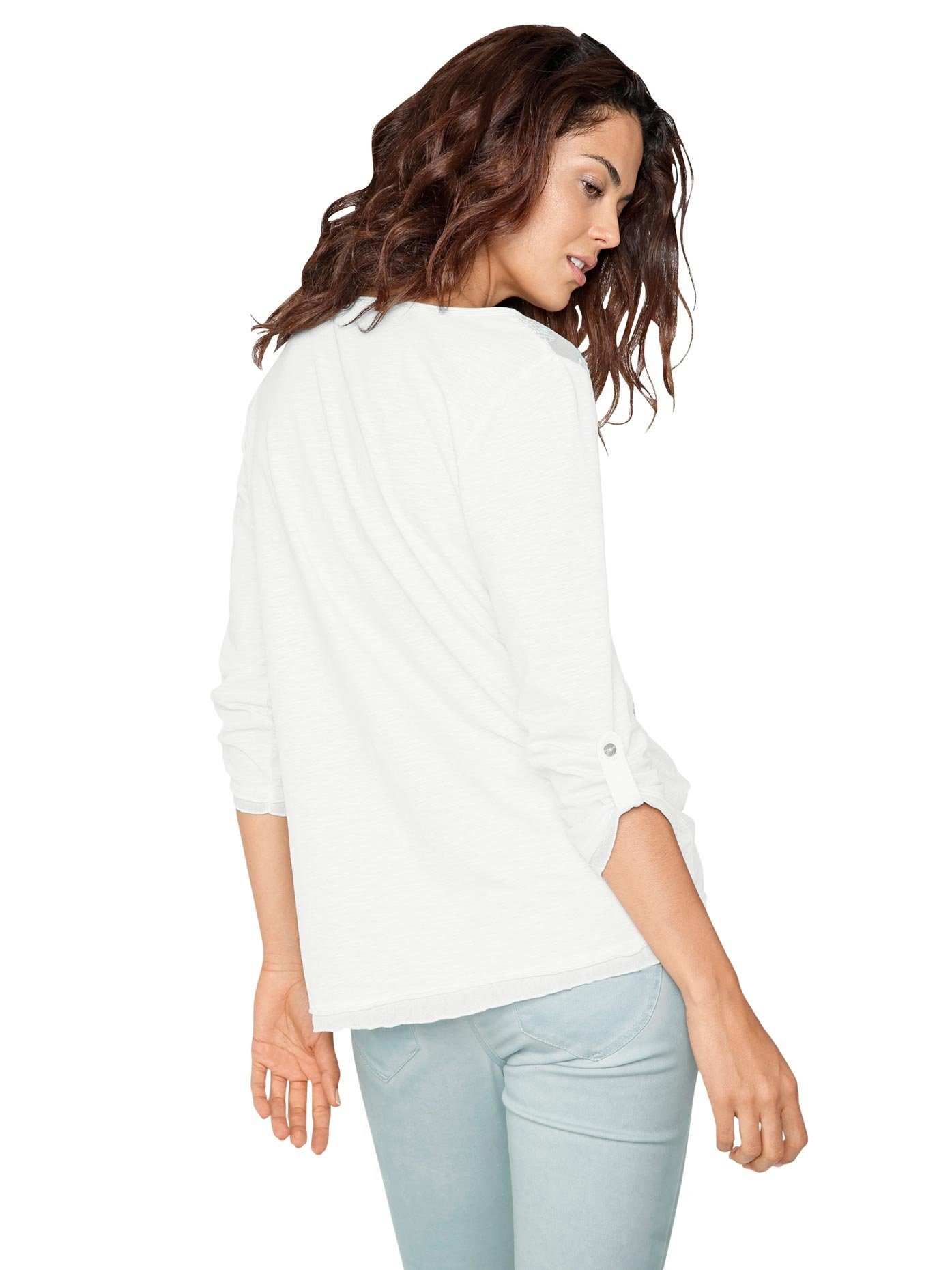 heine Shirt met ronde hals Gedessineerd shirt (1-delig)