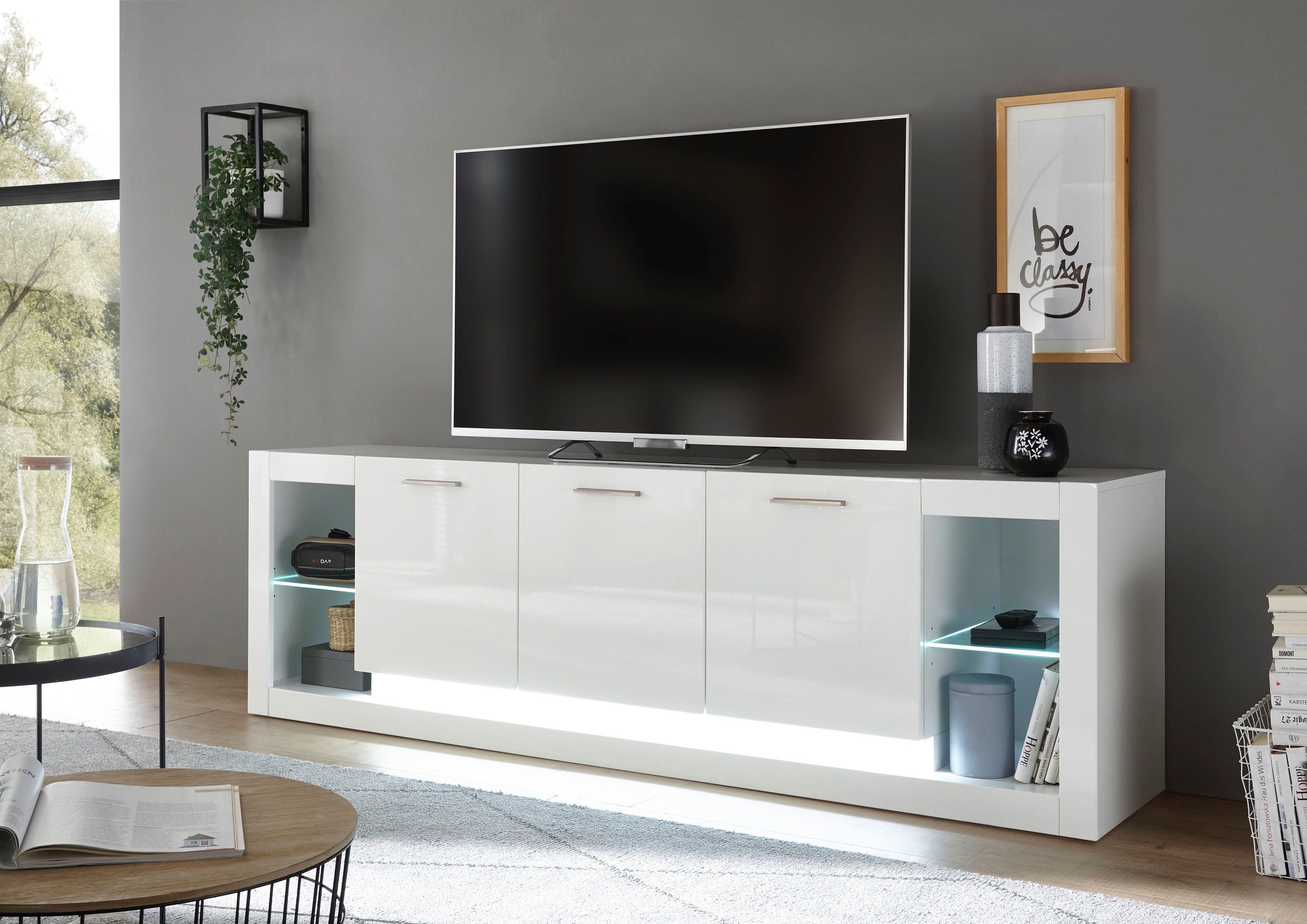 Places of Style Tv-meubel MERAN Breedte ca. 198 cm