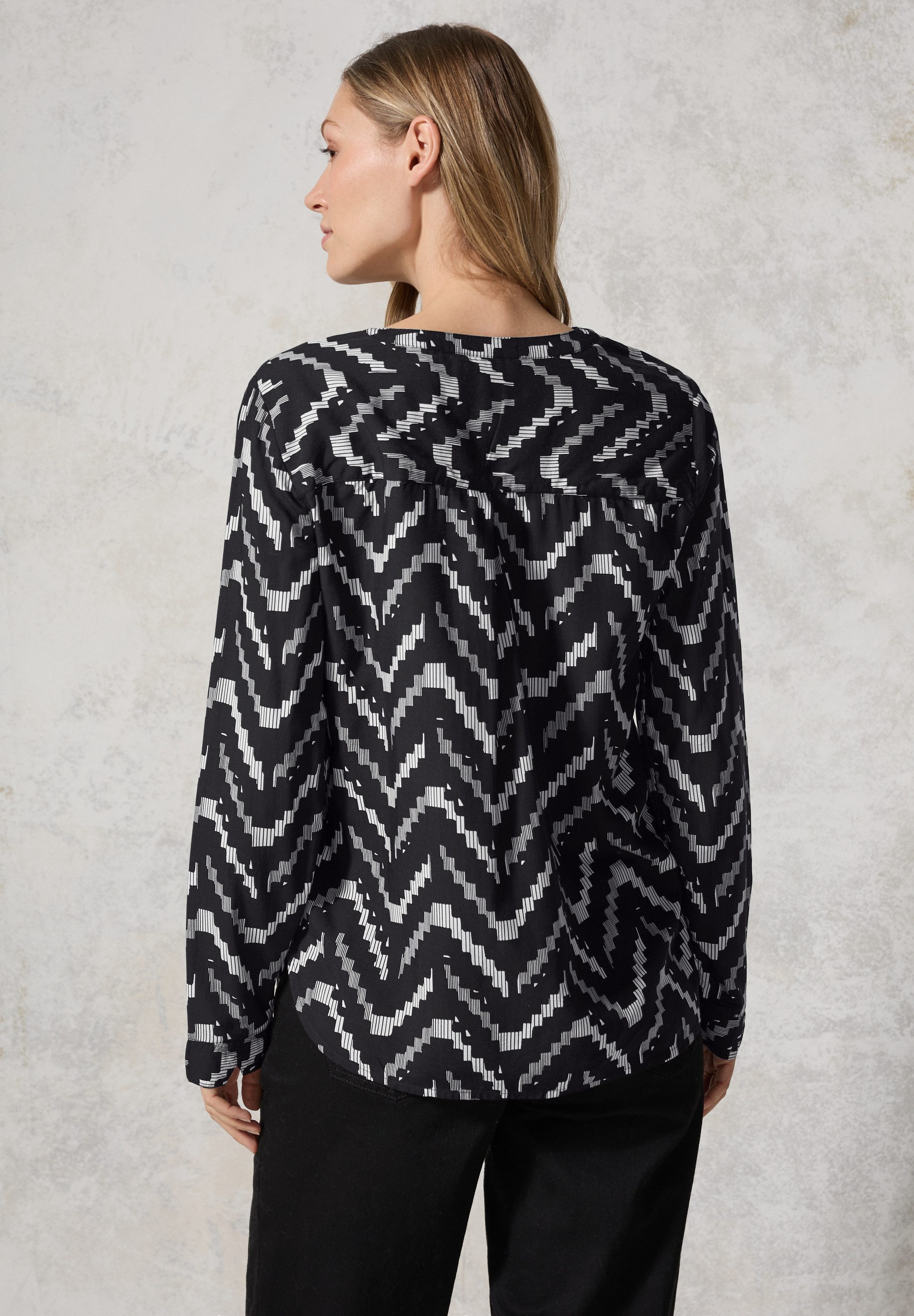 Cecil Blouse met lange mouwen met grafisch patroon
