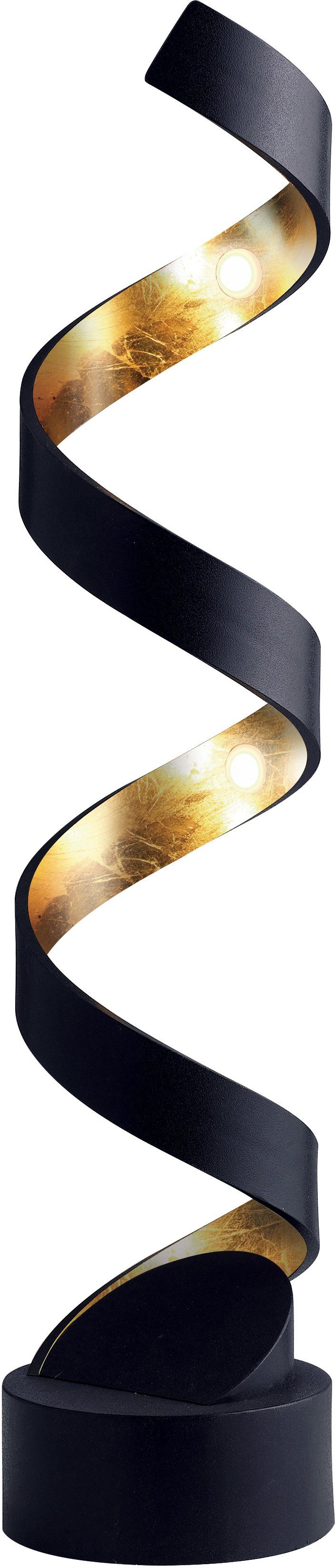 ECO-Light LED-HELIX-L4 NER LED-HELIX-L4 NER LED-tafellamp 12 W Warmwit Goud, Zwart