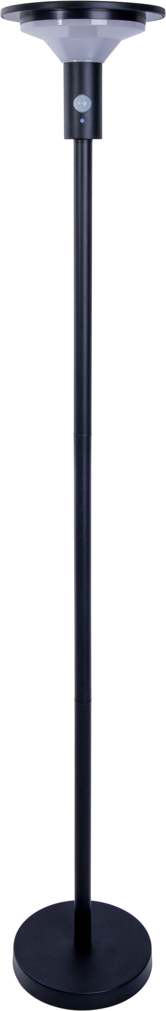 näve Ledsolarlamp Nora incl. bewegingsmelder, trapsgewijs dimbaar, h: 139 cm, warmwit (1 stuk)