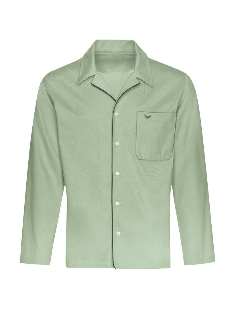 Trigema Pyjama TRIGEMA chique pyjama top met knopenlijst (1-delig)