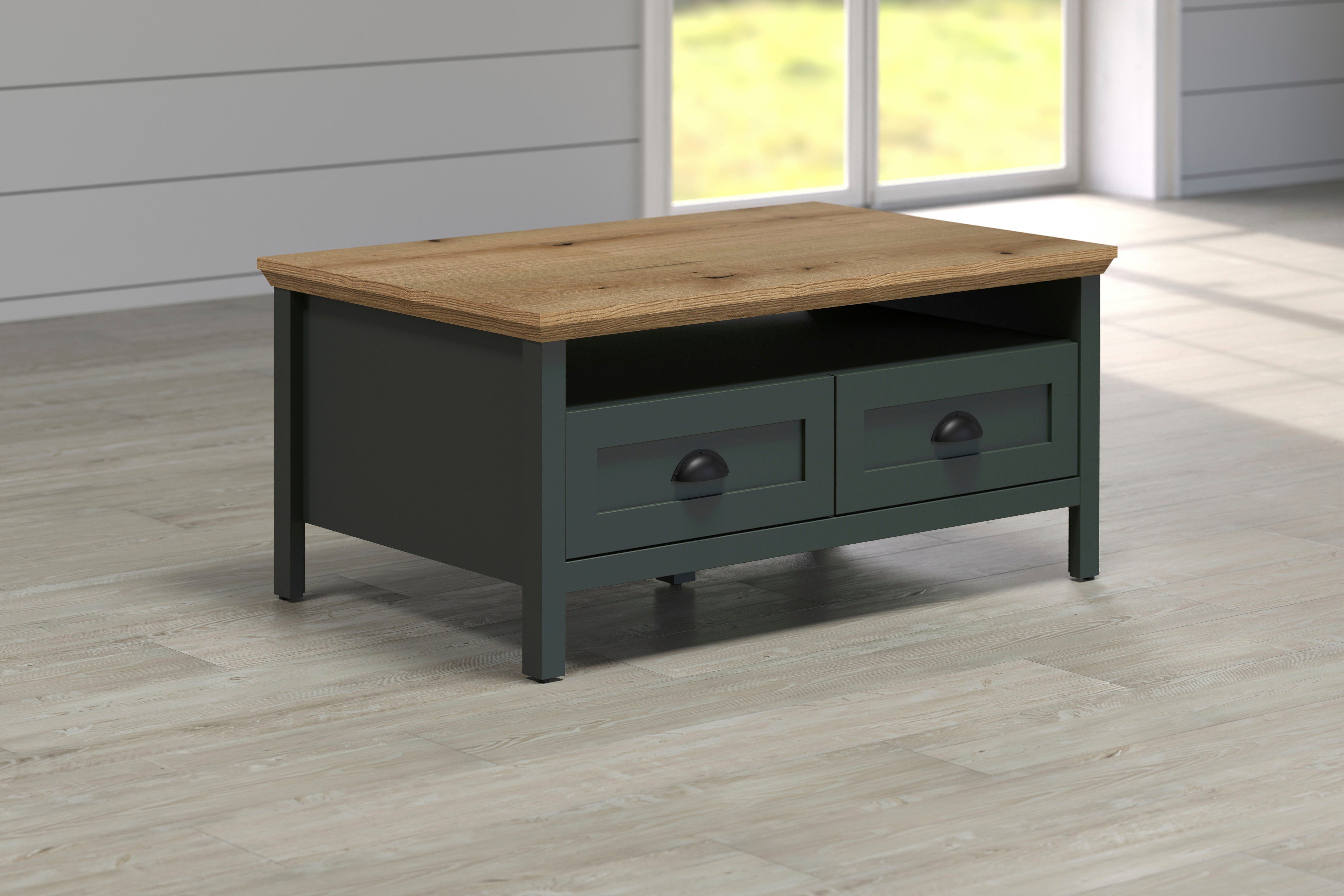 Home affaire Salontafel Vienna Salontafel met 2 lades en opbergruimte - (B/D/H) 101/60/45 cm (1 stuk)