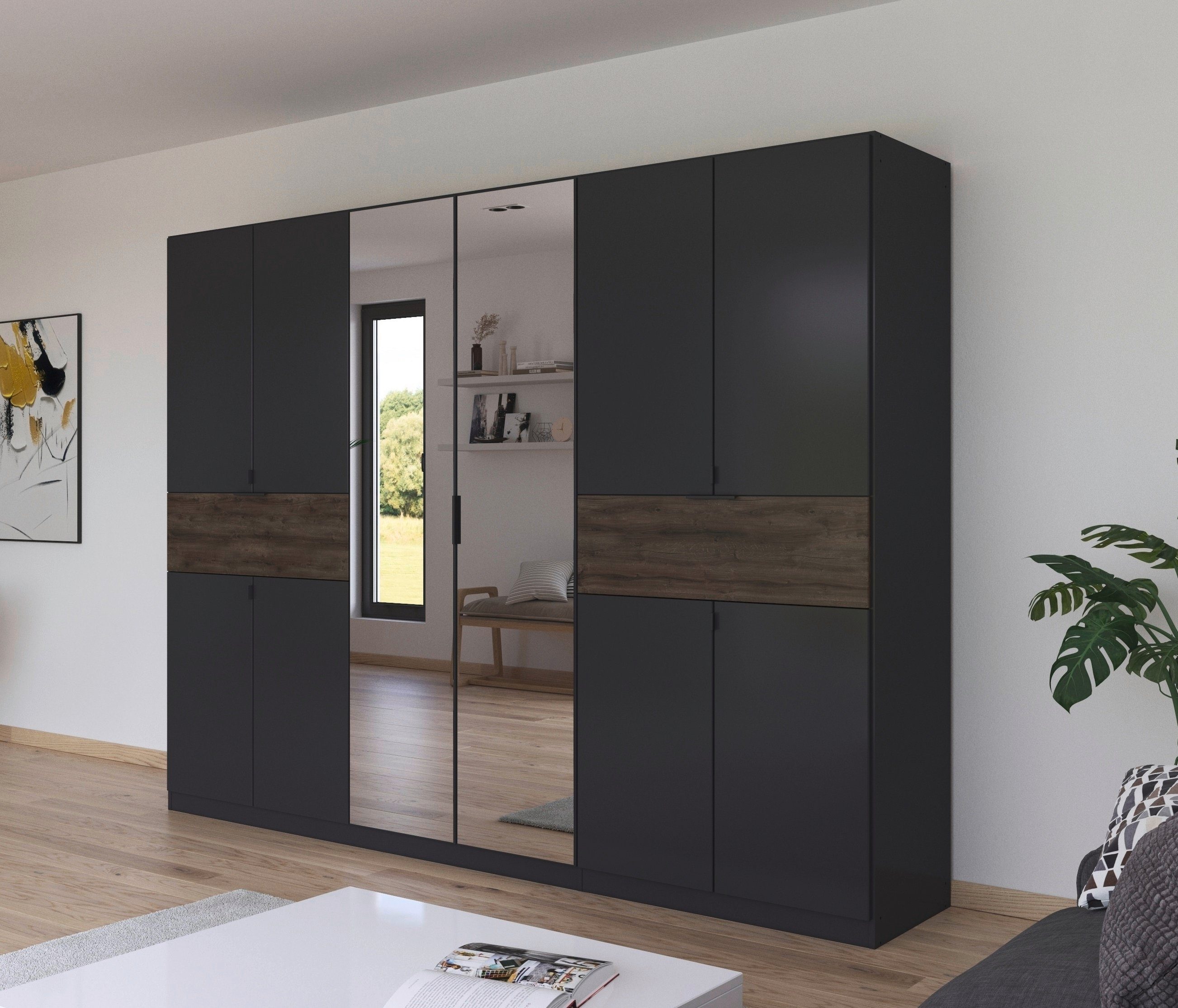rauch Draaideurkast Kledingkast kast garderobe waskast TICAO met 2 ruime lades, veel opbergruimte made in germany