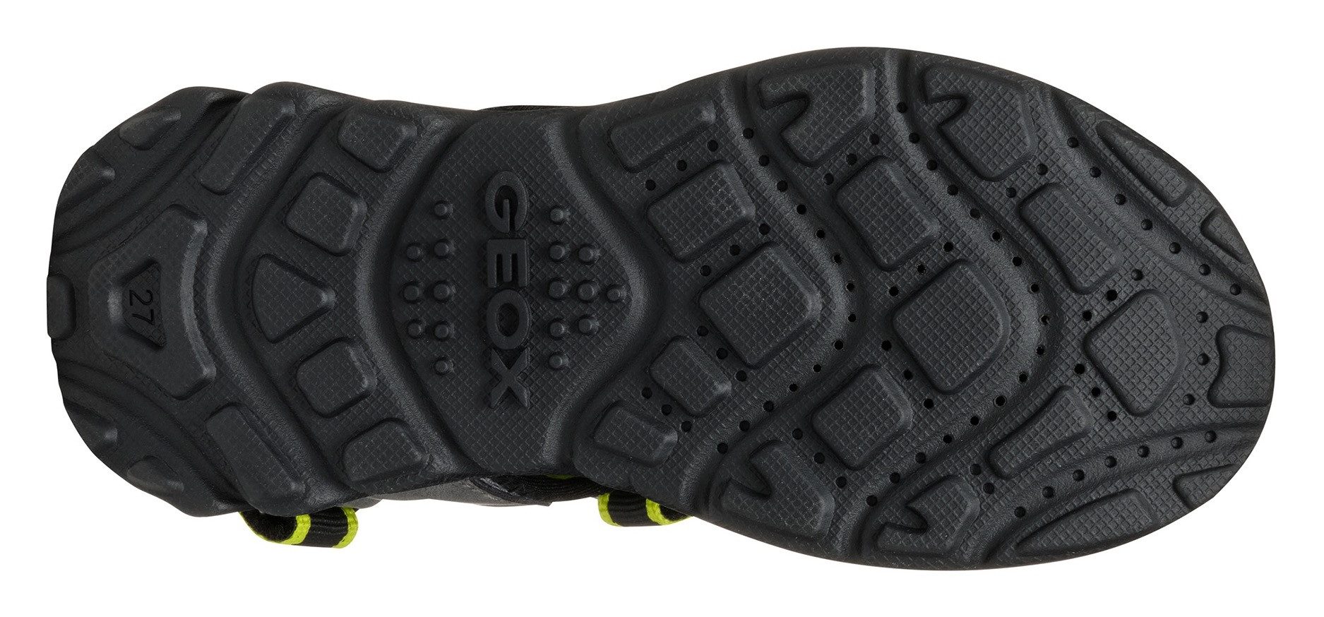 Geox Sandalen J SANDAL AIRADYUM BO , trekking sandaal, zomerschoen, klittenbandschoen met gekleurde binnenzool