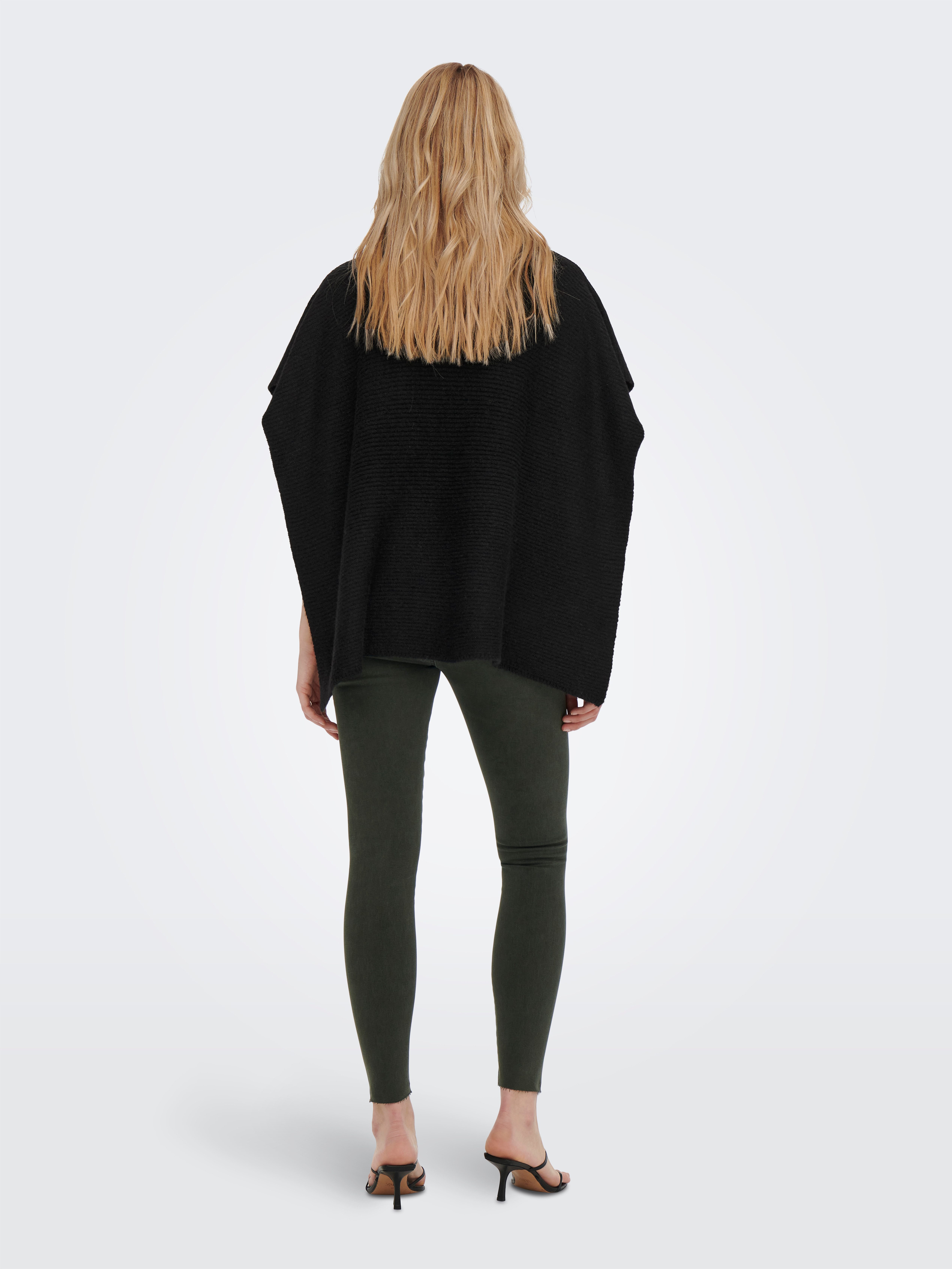 Only Gebreide poncho ONLLOVISA LIFE KNIT PONCHO ACC
