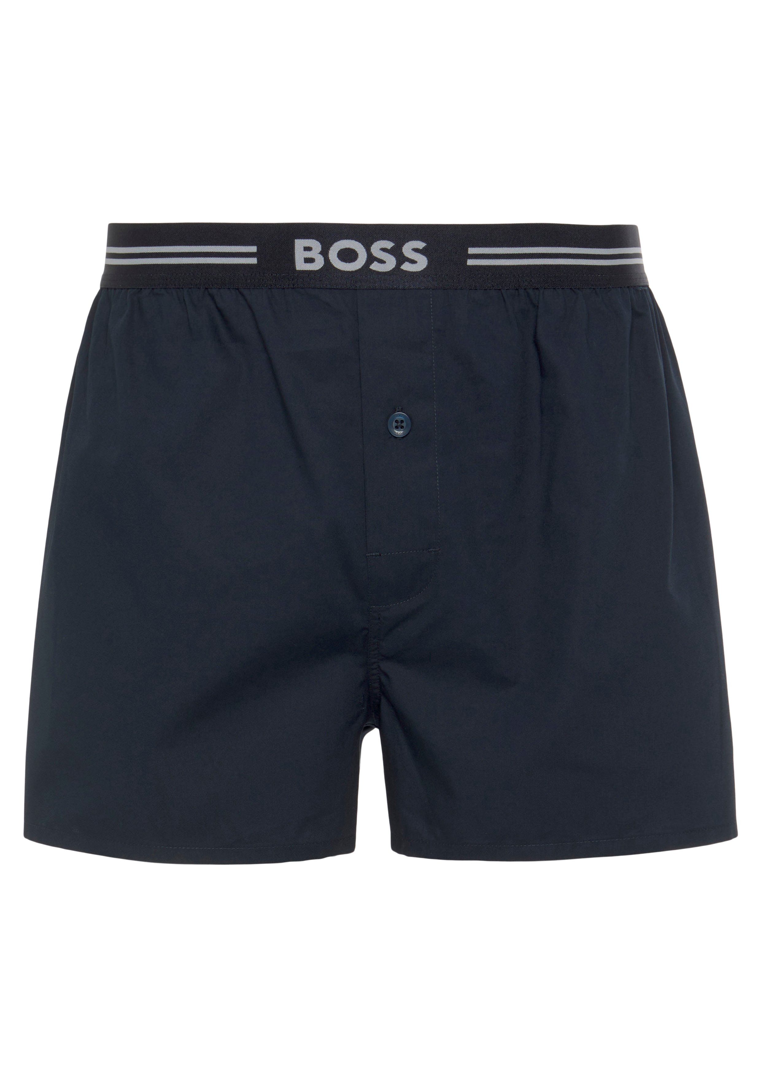 BOSS Boxershort 3P WOVEN BOXER met opening met knop (3 stuks)