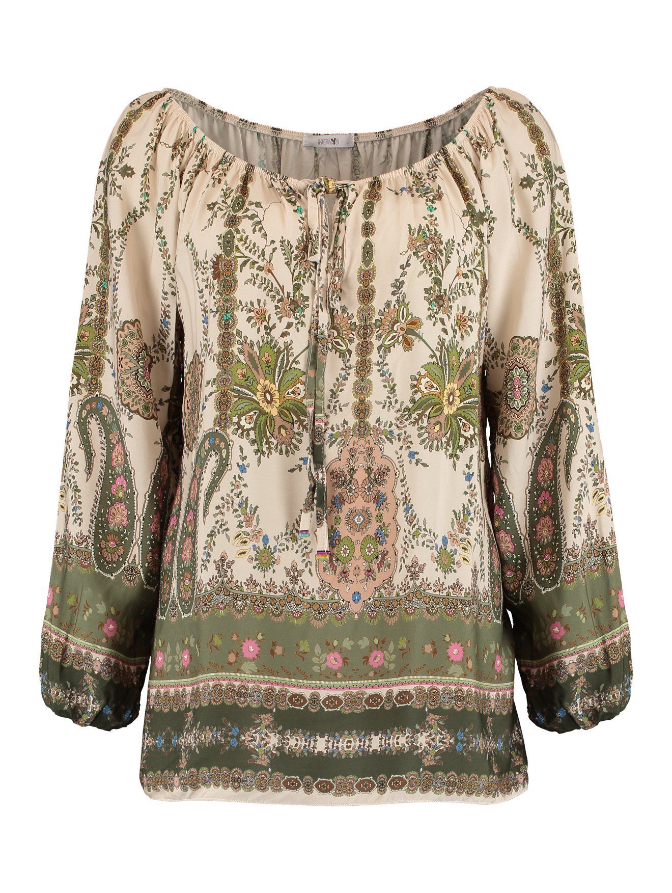 HaILYS Shirt LS V TP Ly44ra met all-over motief