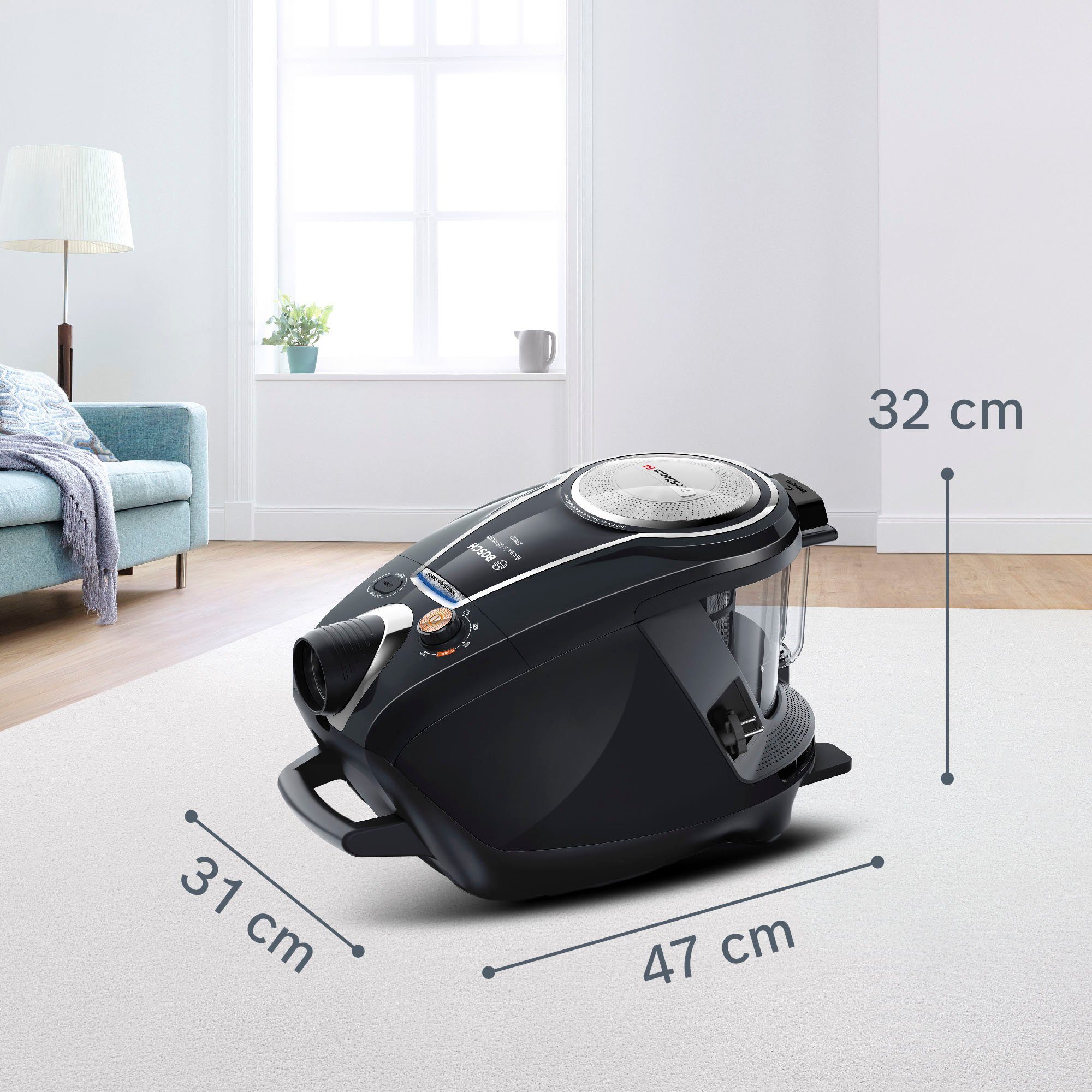 BOSCH Stofzuiger Serie 8 ProSilence BGS7MS64, hygiënefilter, 10 jaar garantie op de motor