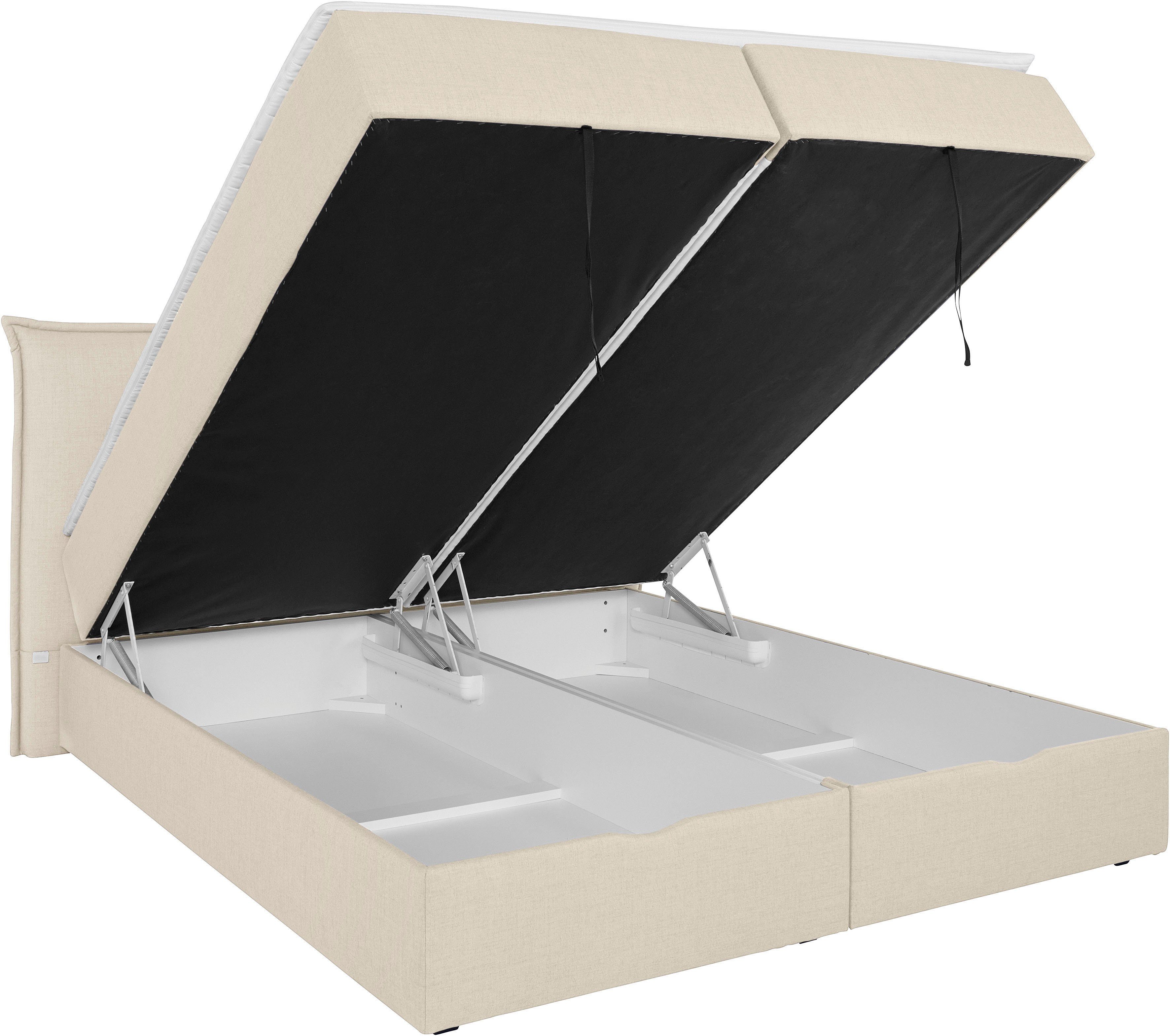 andas Boxspring Lichtgewicht inclusief bedkist & topmatras, in 4 breedten en 2 hardheden