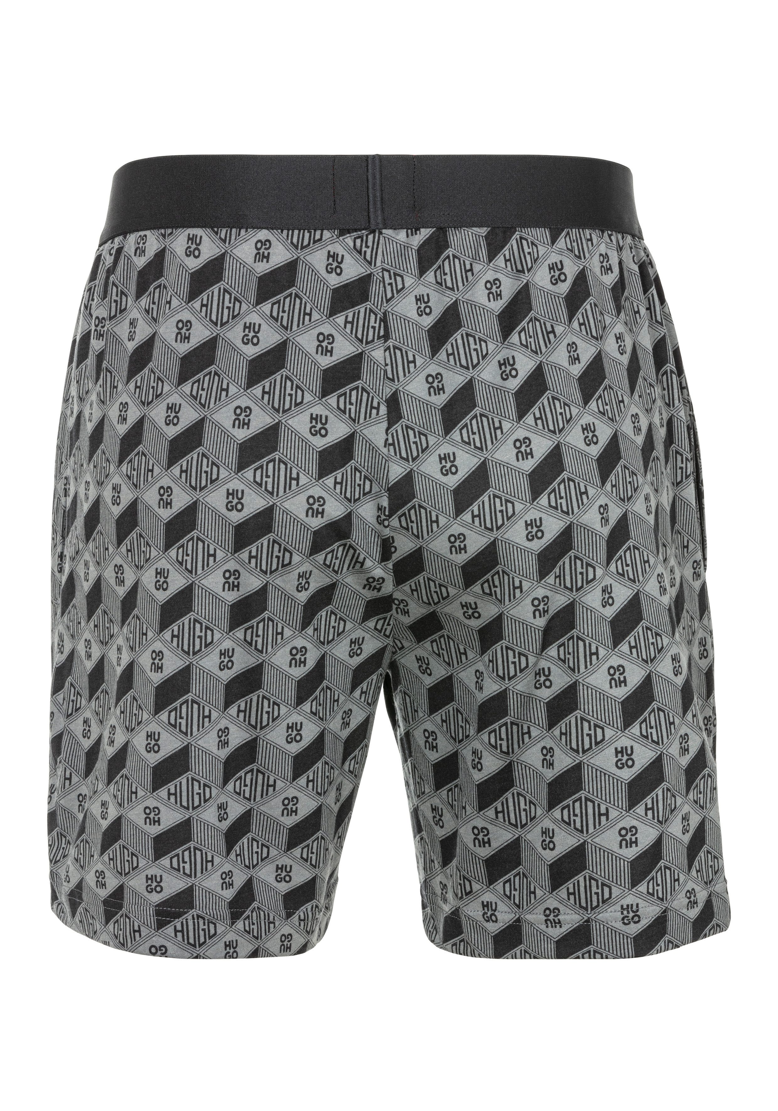 HUGO underwear Pyjamashort met doorlopend logo