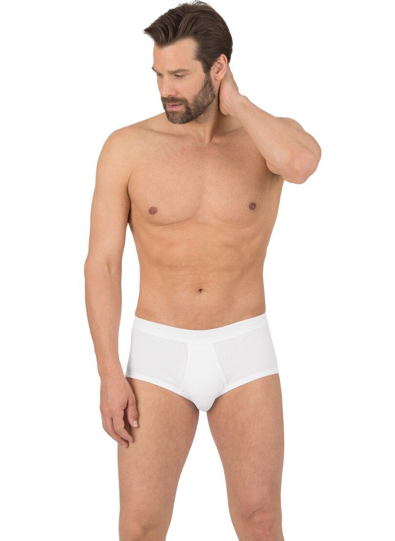 Trigema Slip TRIGEMA slip fijnrib in een (2 stuks) heren slips maat 8 wit