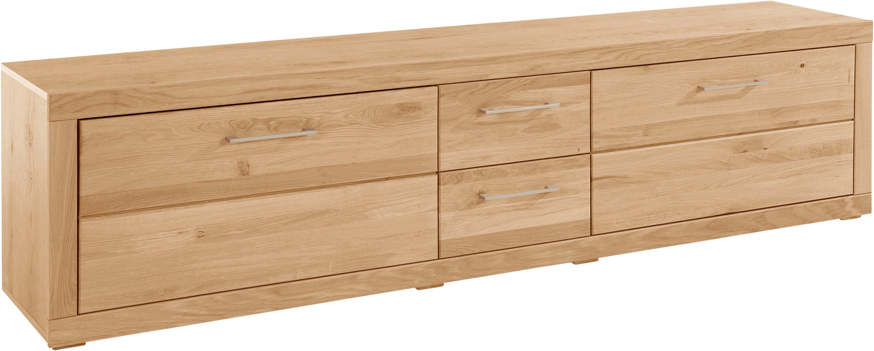 VOGL Möbelfabrik Tv-meubel 1237 Massief houten front, breedte ca. 211 cm, met soft-close functie
