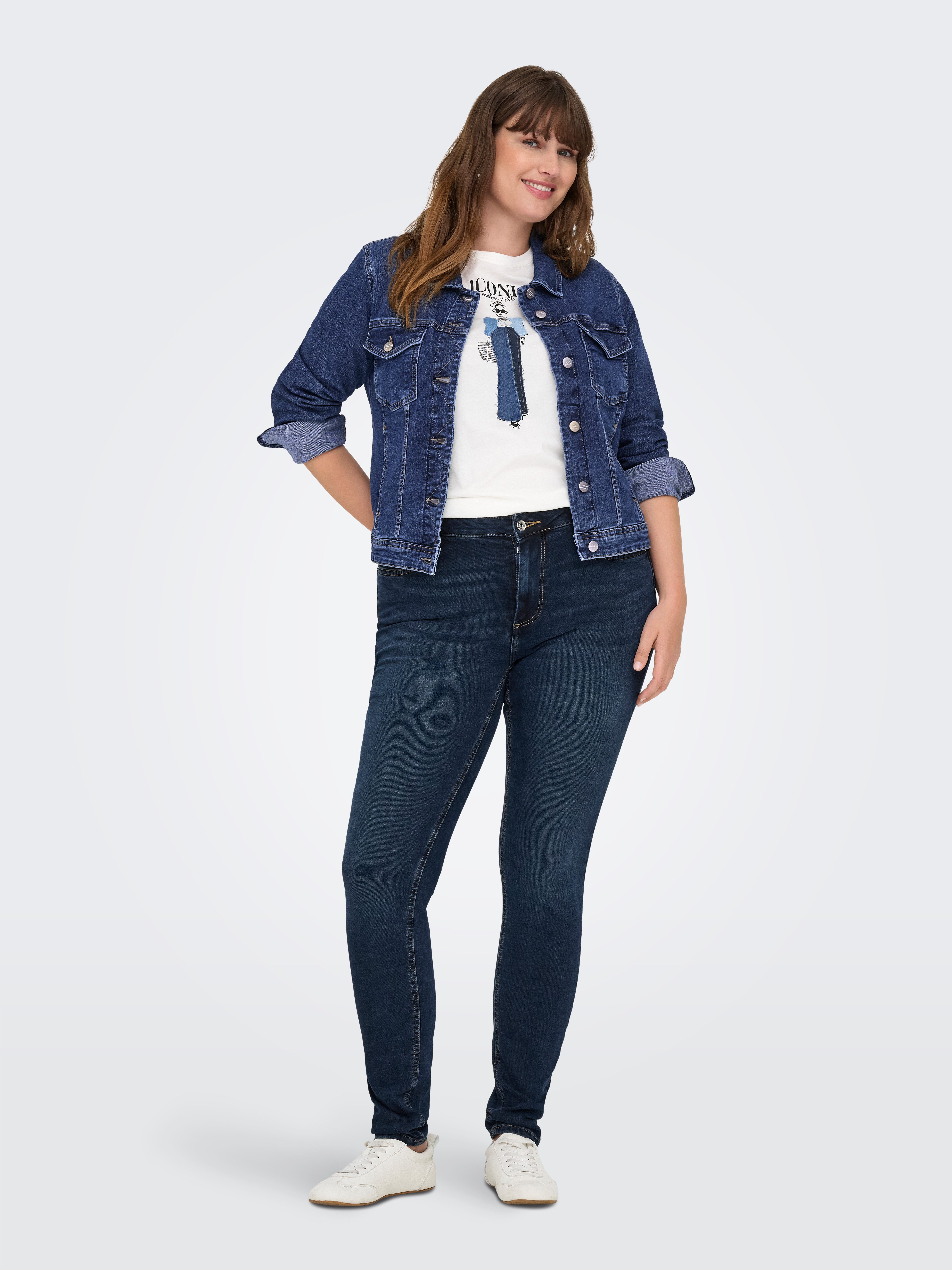ONLY CARMAKOMA Jeansjack CARWESPA LS DBD JACKET DNM