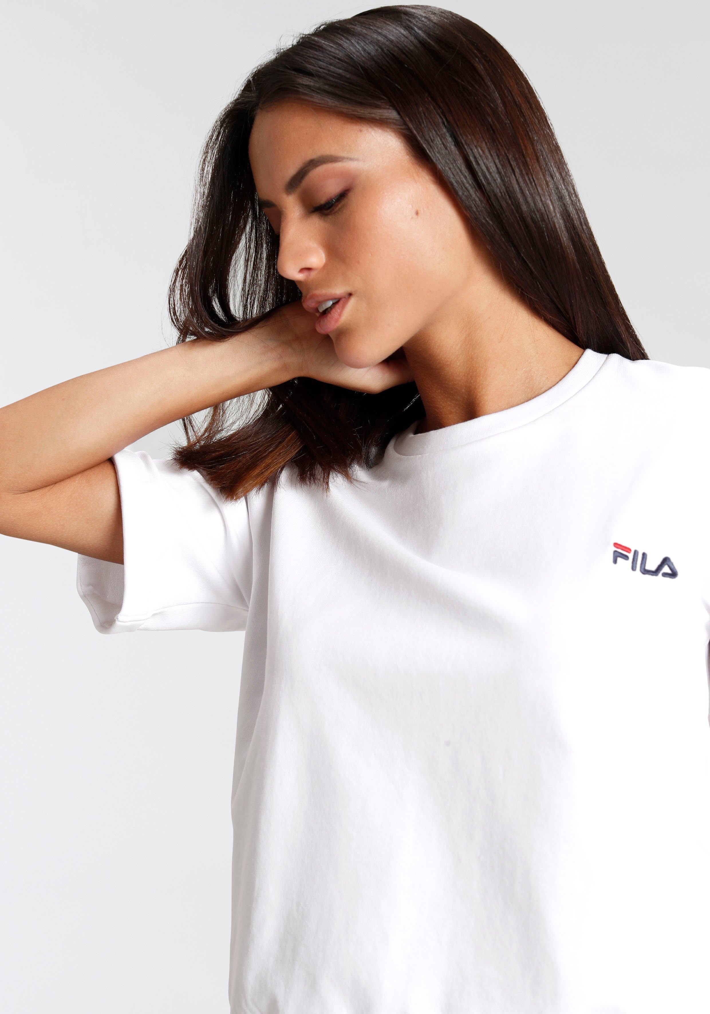 Fila Shortama met borstlogo en contrasterende logoband aan de zijkant van de broek (set, 2-delig)