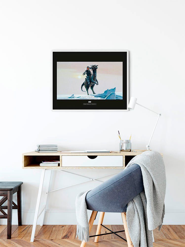 Komar Wanddecoratie Star Wars Classic RMQ Hoth Tauntaun Wanddecoratie voor de kinderkamer - zonder lijst (1 stuk)