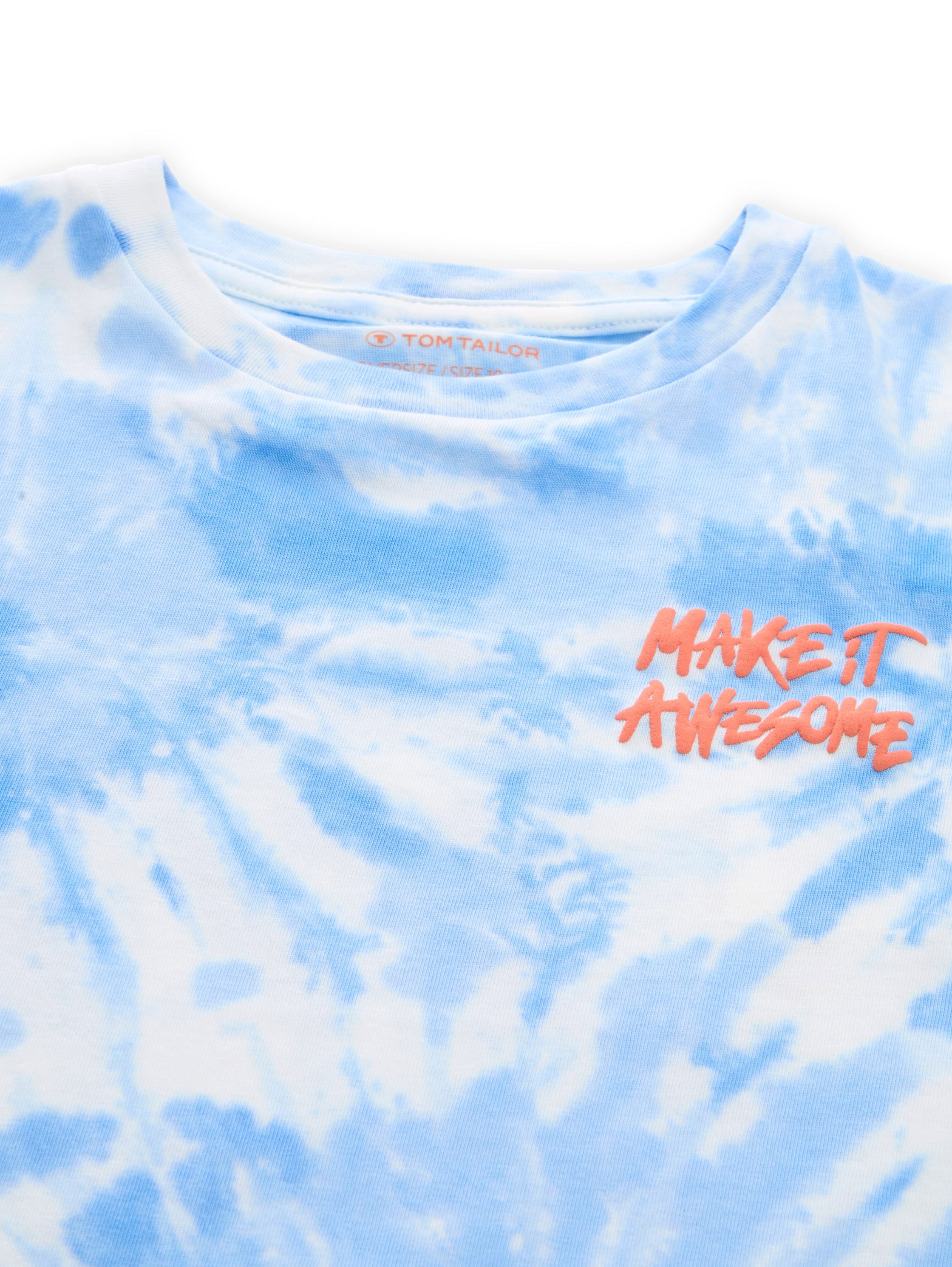 Tom Tailor T-shirt met trendy batikmotief