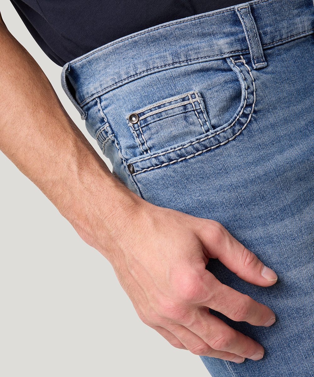Pioneer Authentic Jeans Straight jeans Rando dikke naden
