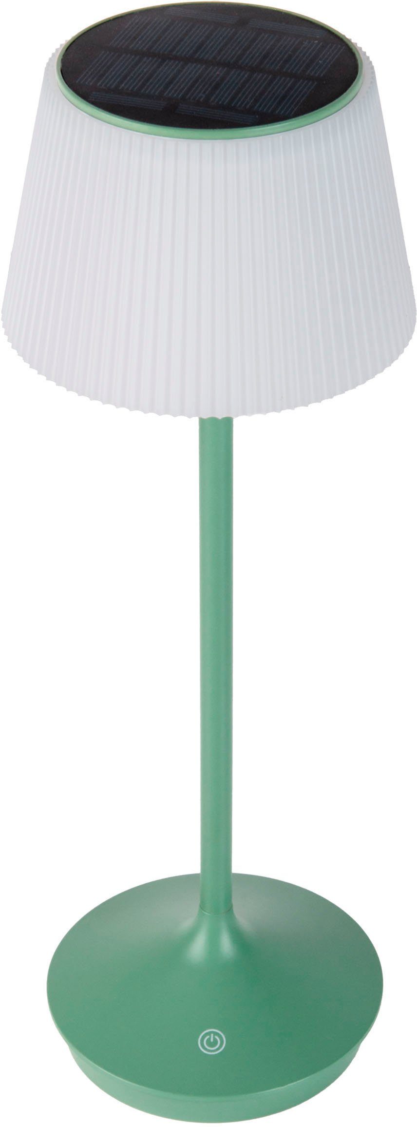 näve Led-tafellamp Zonne-lamp / acculamp "EMMI" Zonne-energie, accubedrijf, CCT, aanraaksensor, accutafellamp (1 stuk)
