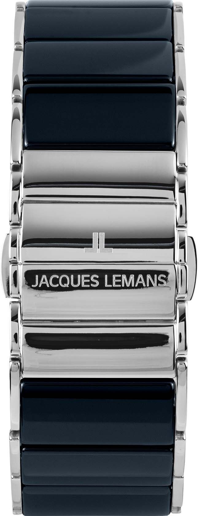 Jacques Lemans Chronograaf Dublin, 1-1941F Quartz horloge, armbanduhr, dameshorloge, herenhorloge, keramiek, stopfunctie