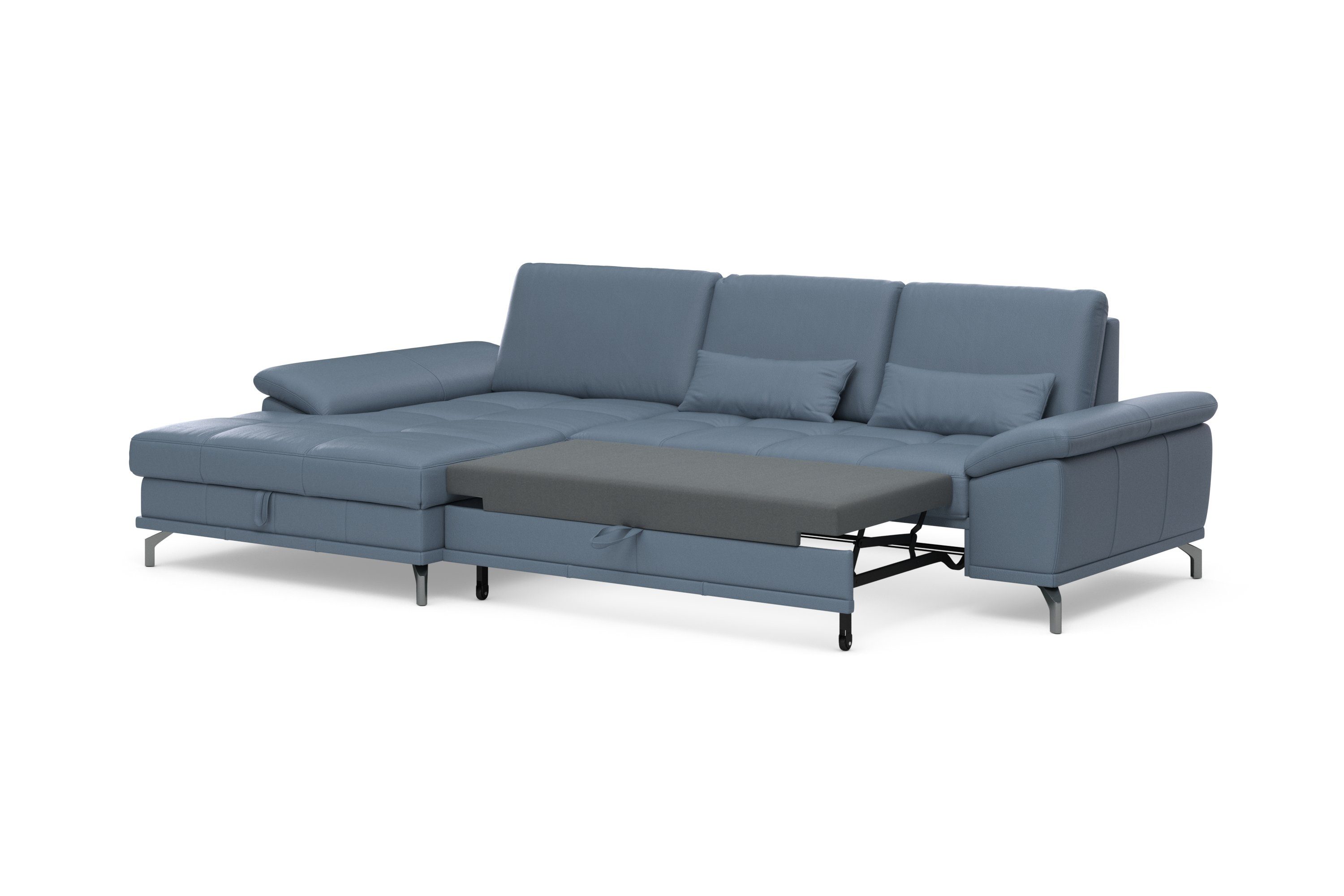 Places of Style Hoekbank Costello L-vorm, met zitdiepteverstelling, armleuningverstelling en