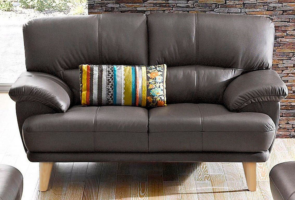 TRENDMANUFAKTUR 2-zitsbank Cecilia, Italiaans design, geweldige details hoog zitcomfort en extra comfortabele armleuningen