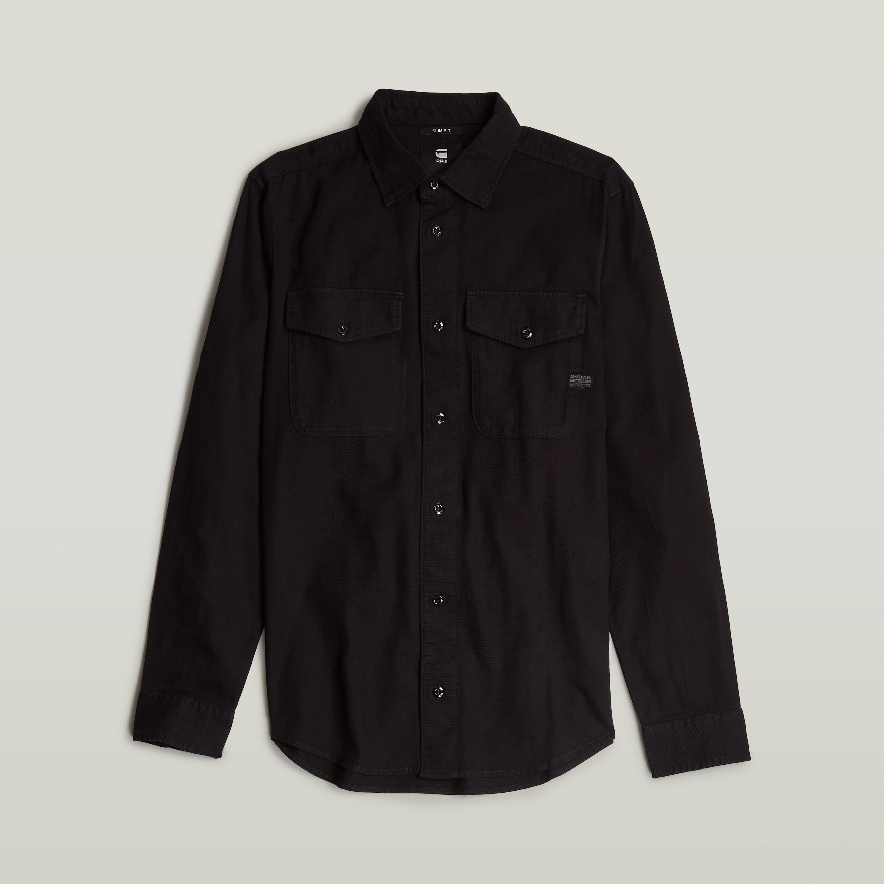 G-Star RAW Jeans overhemd Marine Slim met klepzakken