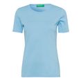 united colors of benetton t-shirt met glinsterende merkprint voor blauw