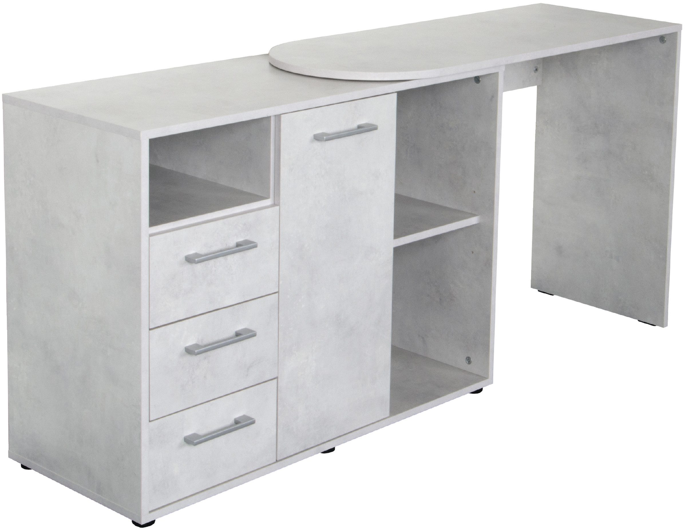 VOGL Möbelfabrik Bureau draaibaar tafelblad, ruimtebesparend, made in germany