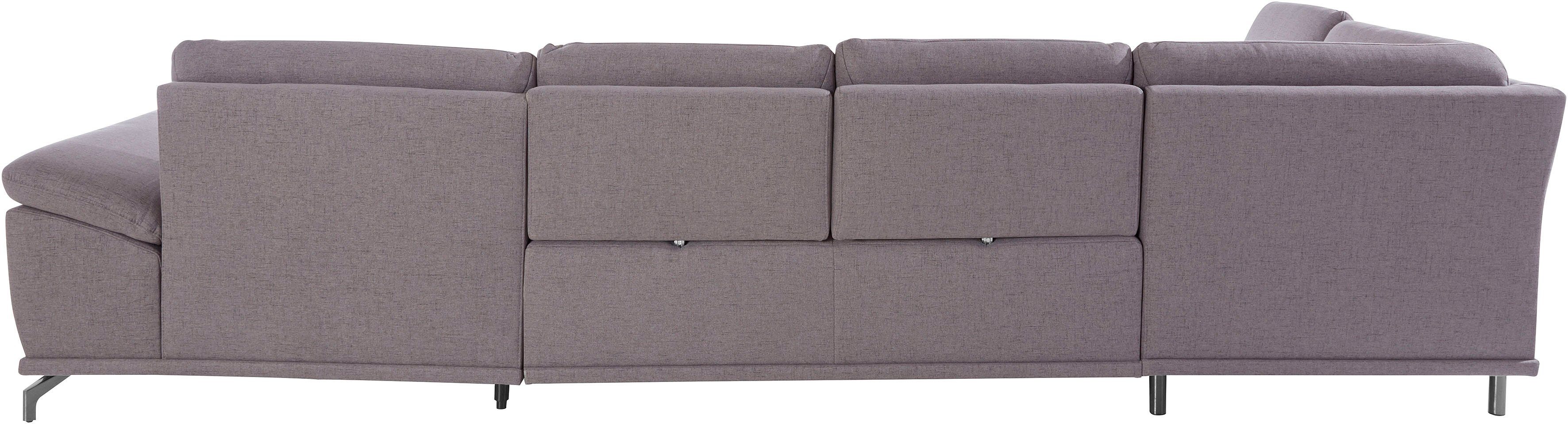 Places of Style Zithoek Costello U-vorm, met zitdiepteverstelling, armleuningverstelling en