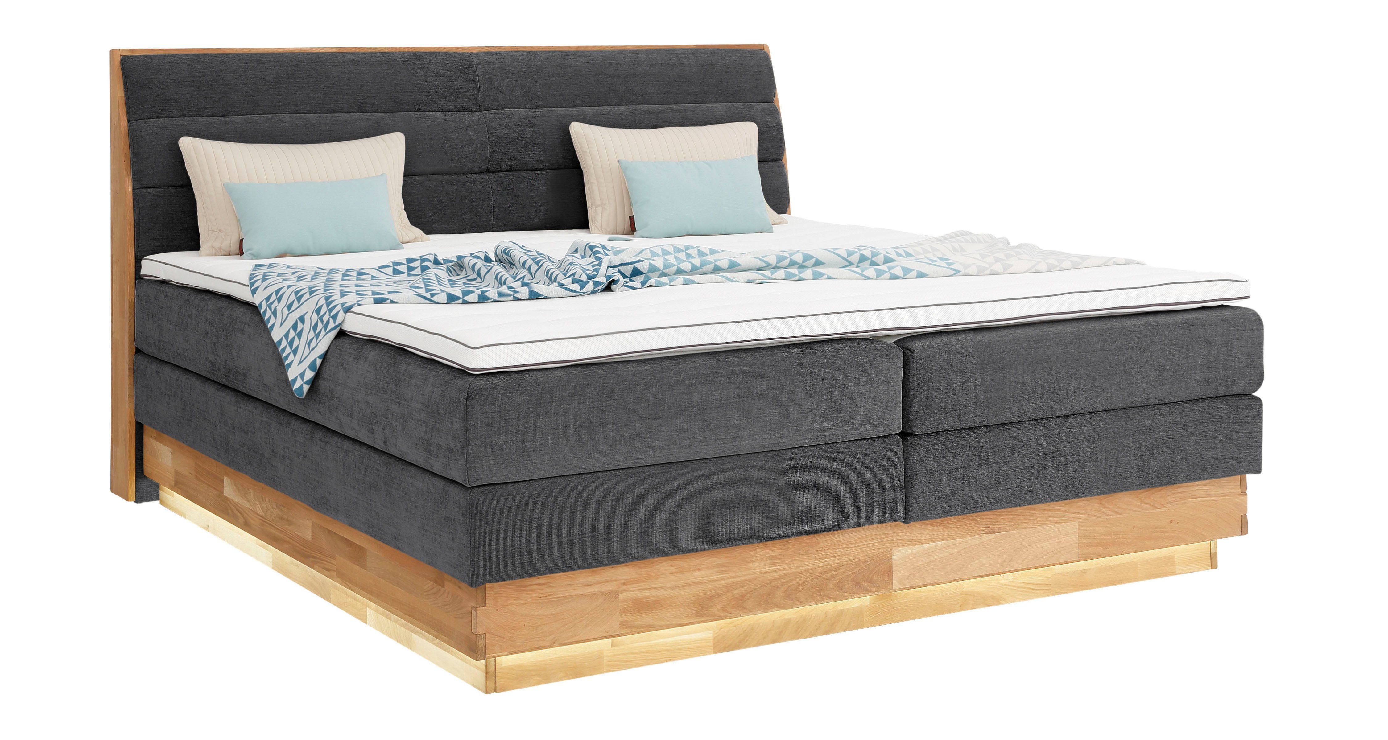OTTO products Boxspring Ledverlichting, met gecertificeerde, gerecyclede overtrekstoffen