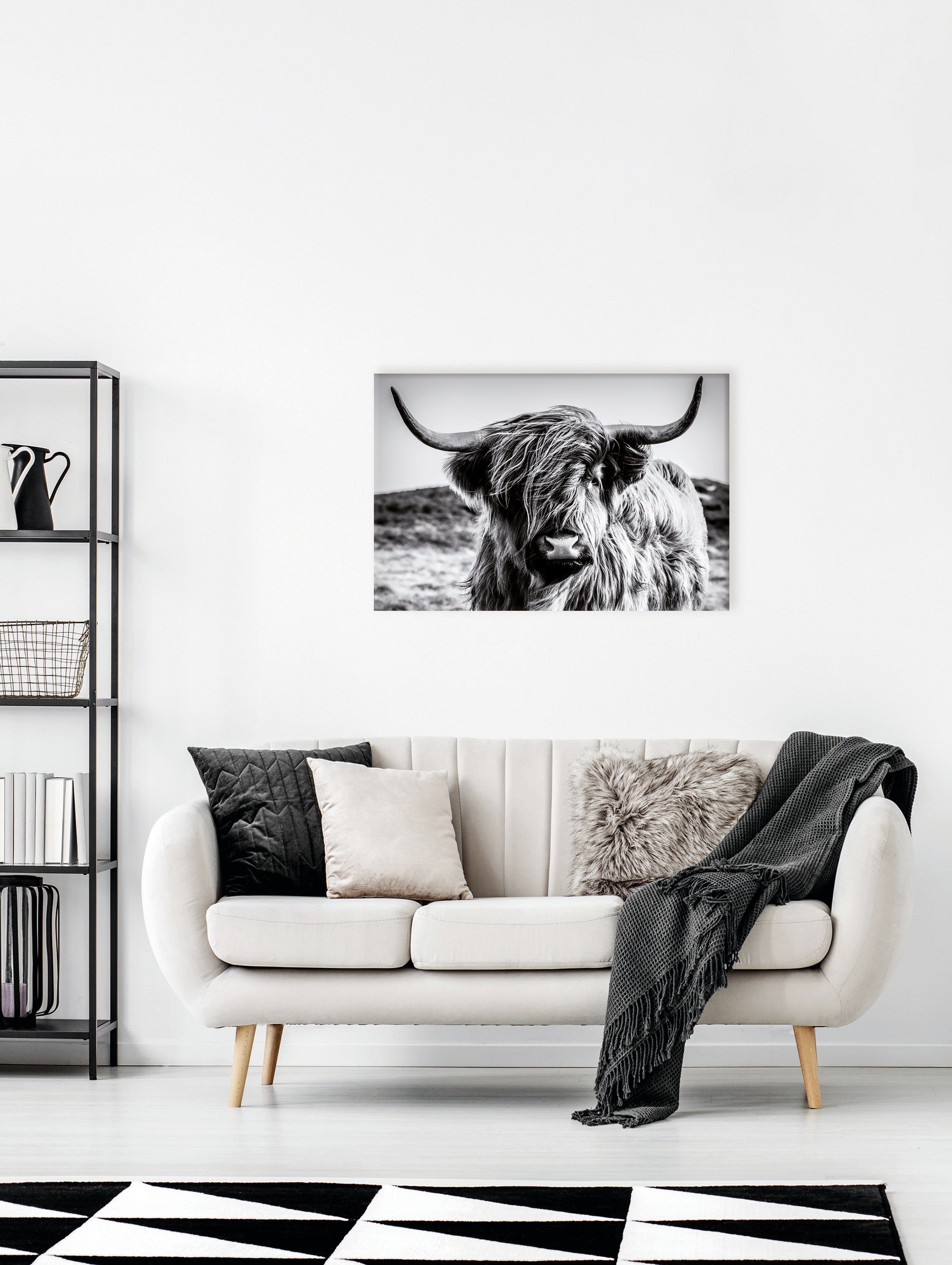 Bönninghoff Artprint op linnen Schotse hooglander (1 stuk)