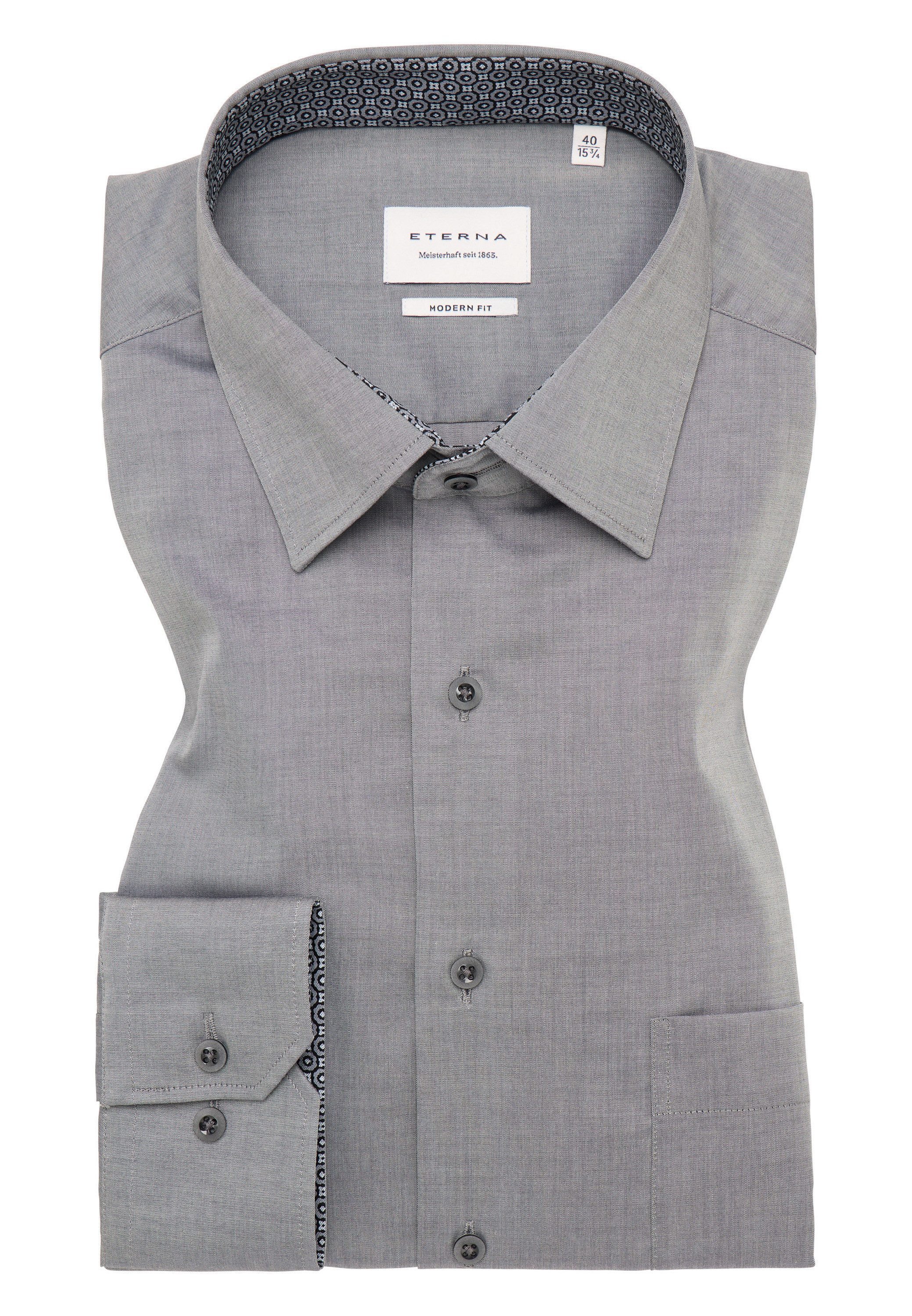 Eterna Overhemd met lange mouwen MODERN FIT NON IRON (strijkvrij)