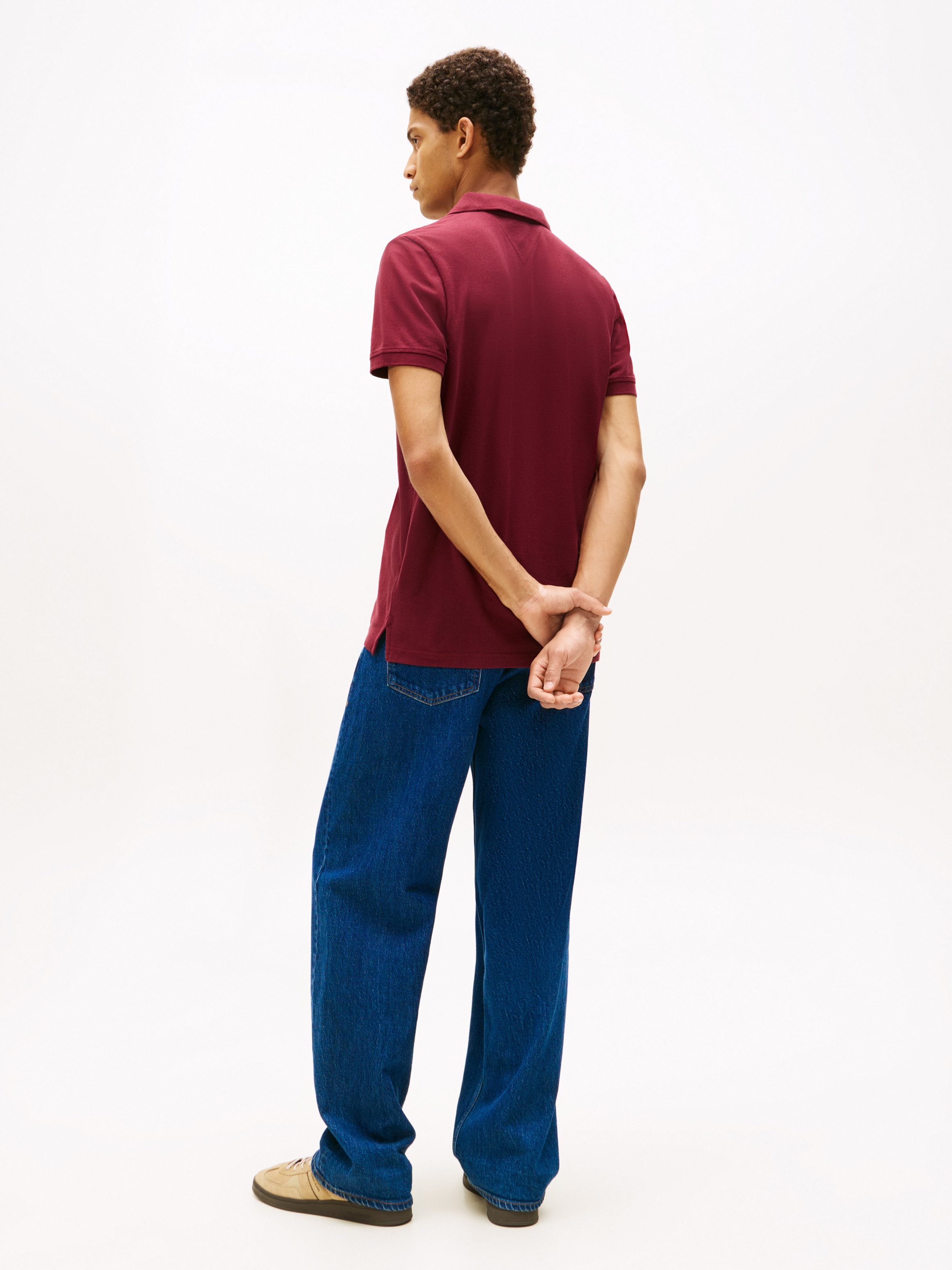 TOMMY JEANS Poloshirt TJM SLIM PLACKET POLO EXT