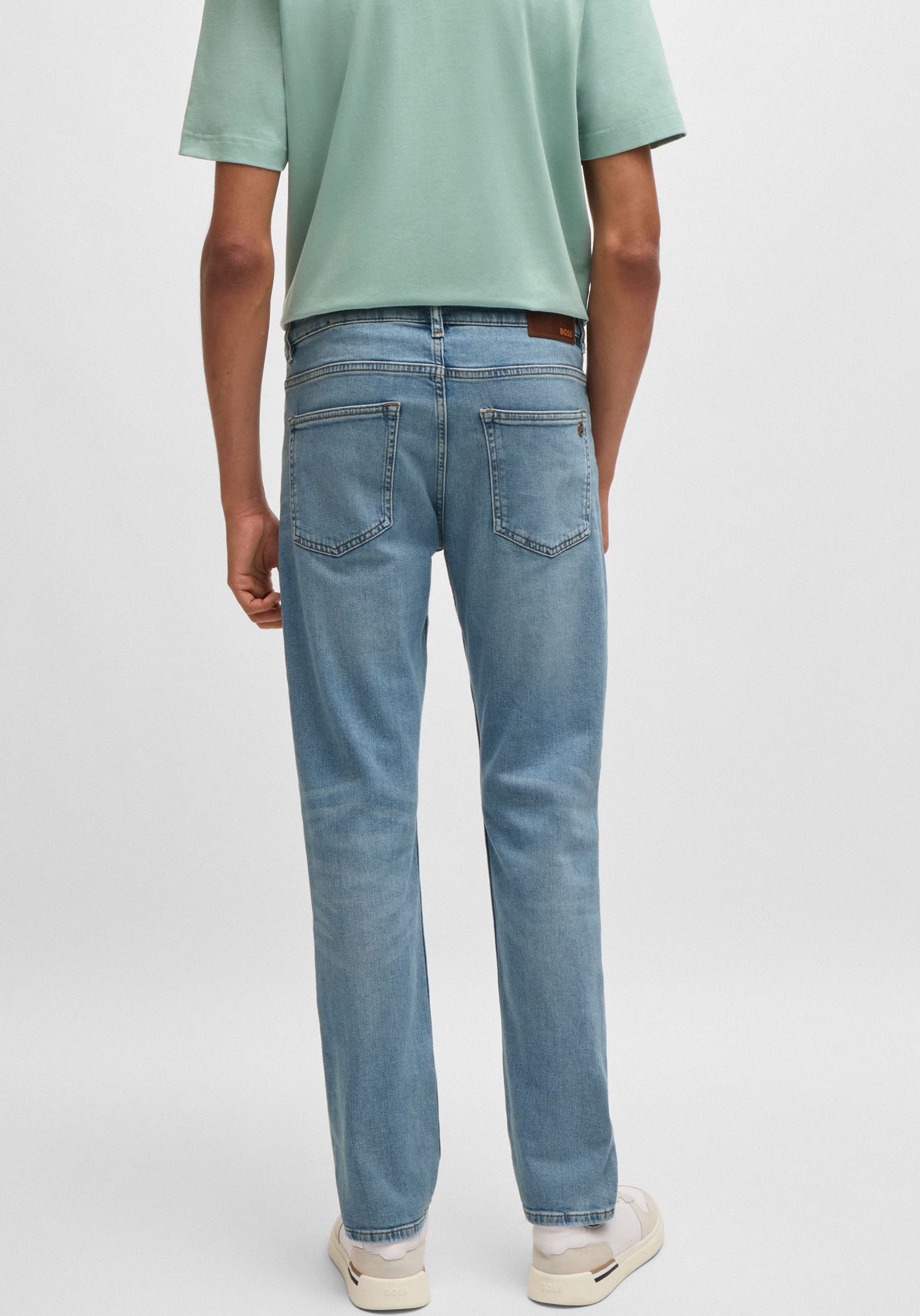 Boss Orange Slim fit jeans Delaware met normale taillehoogte