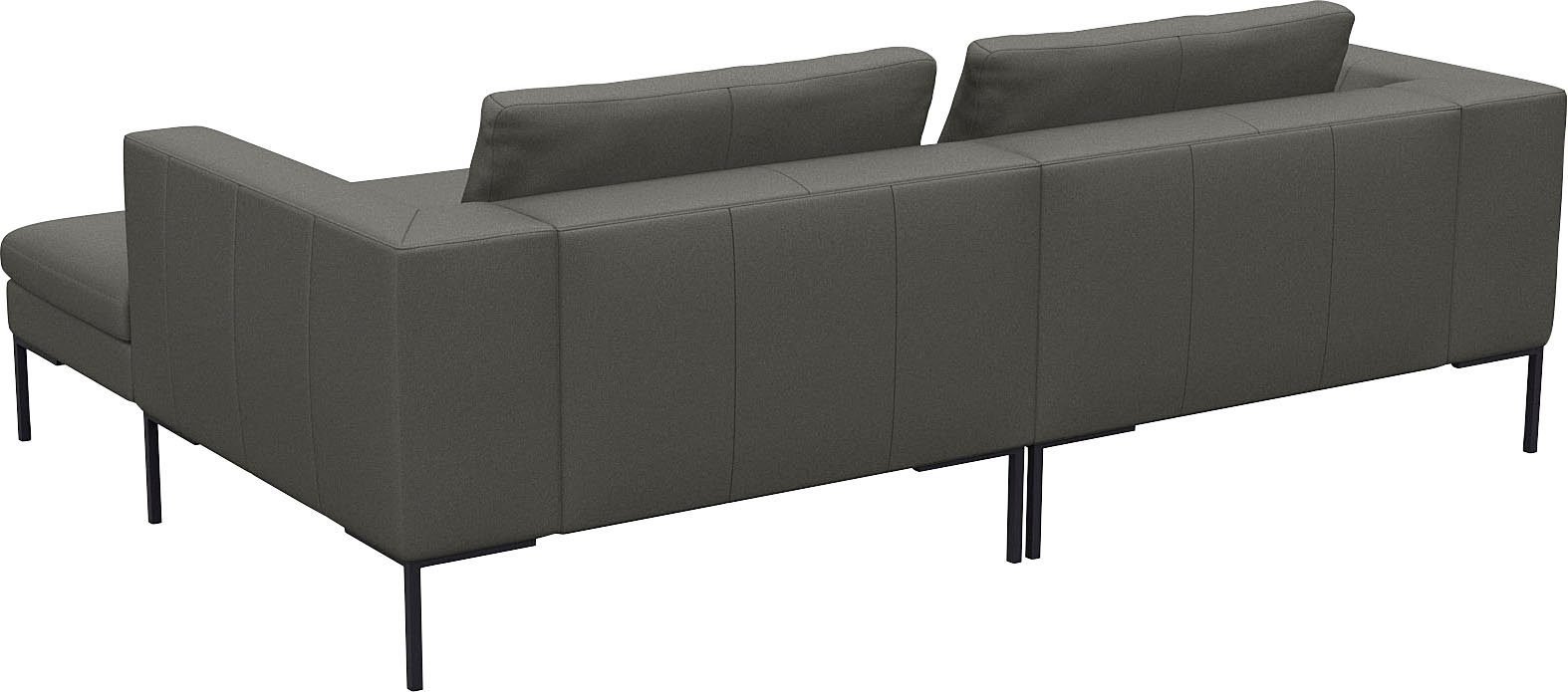 FLEXLUX Hoekbank Loano, super comfortabel zitcomfort door koudschuim in de zitting, L-vorm