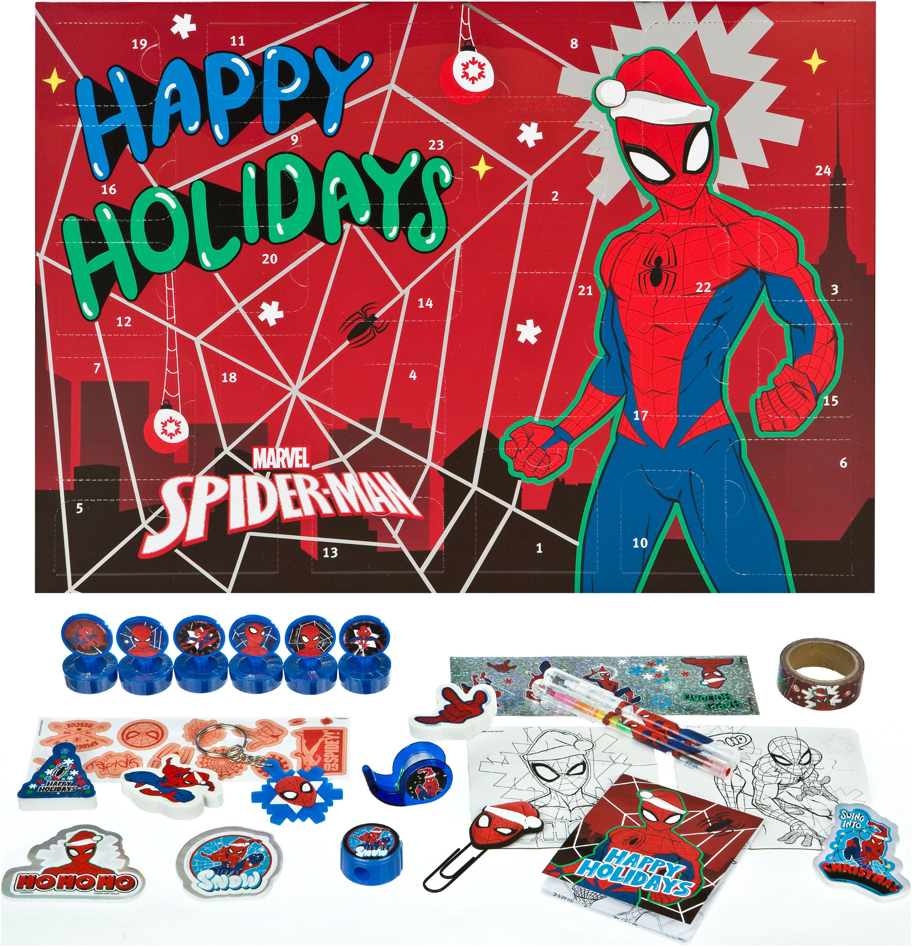 UNDERCOVER Speelgoed adventskalender Spider Man (24-delig)