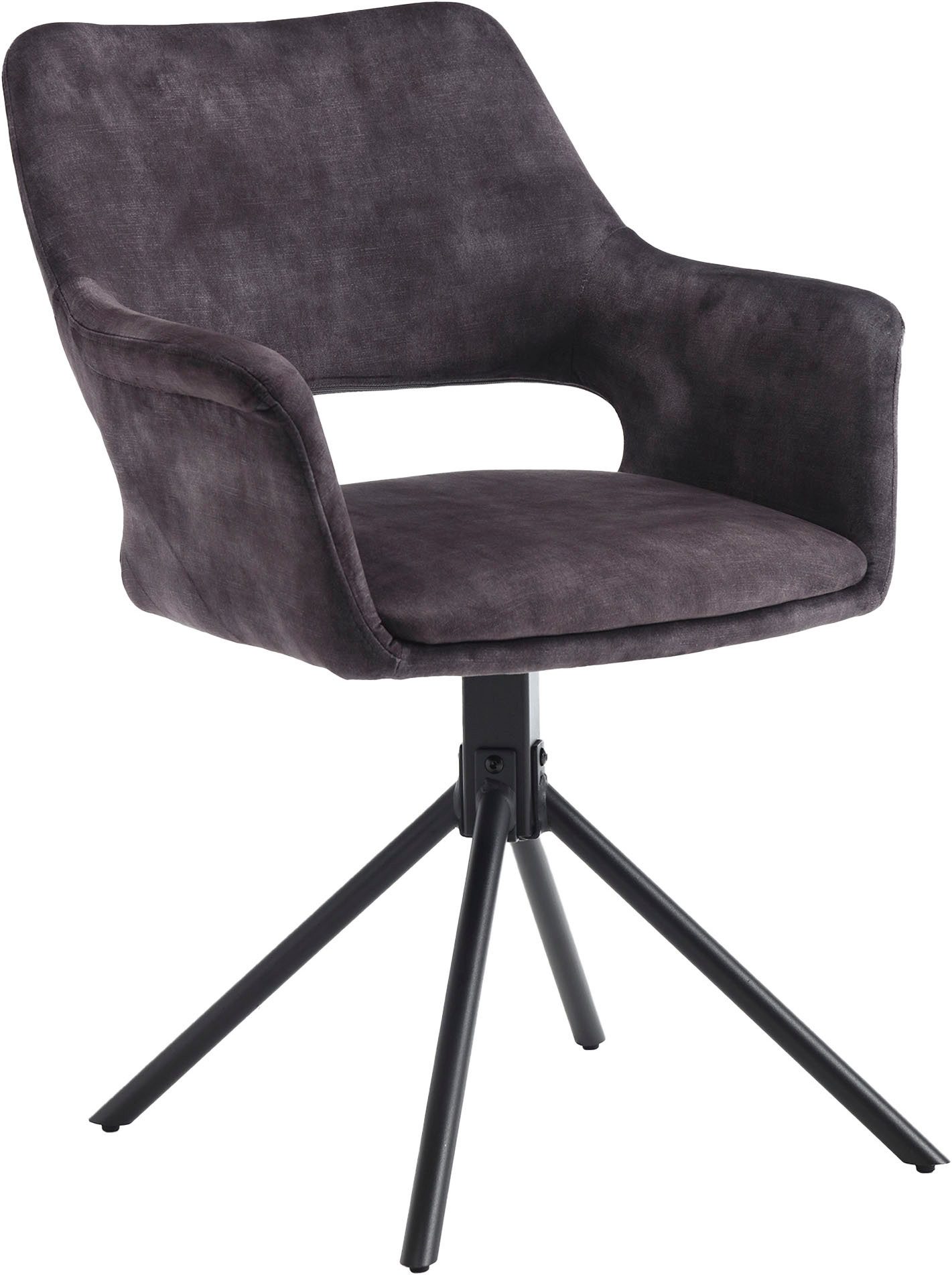 byLIVING Eetkamerstoel Eleonore 2-delige set draaisstoel met comfortabele bekleding in verschillende stoffen (set, 2 stuks)