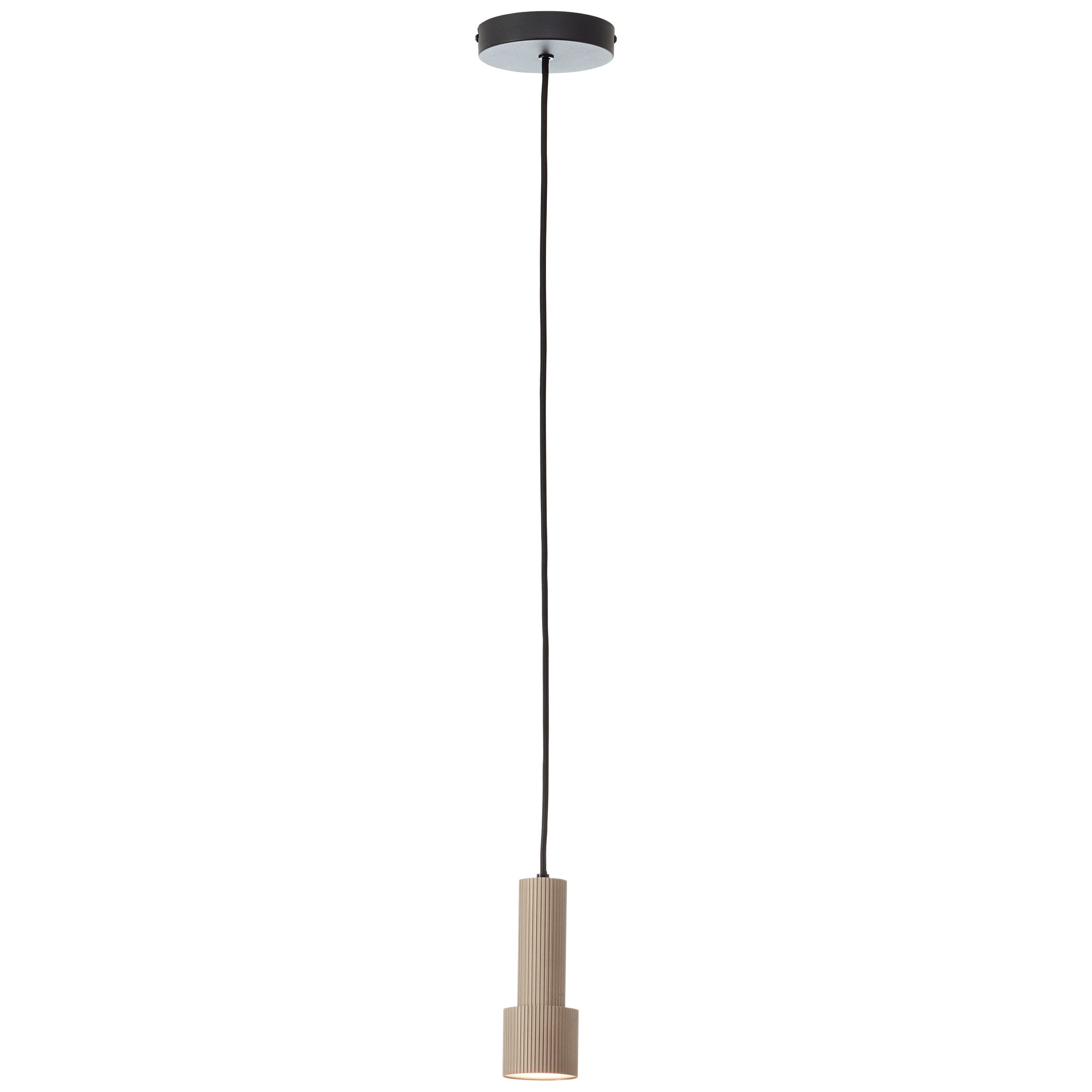 Brilliant Leuchten Hanglamp Cadiz 150 x 13 cm, gu10, inkortbaar, aluminium, mat zwart/bronzen kleur