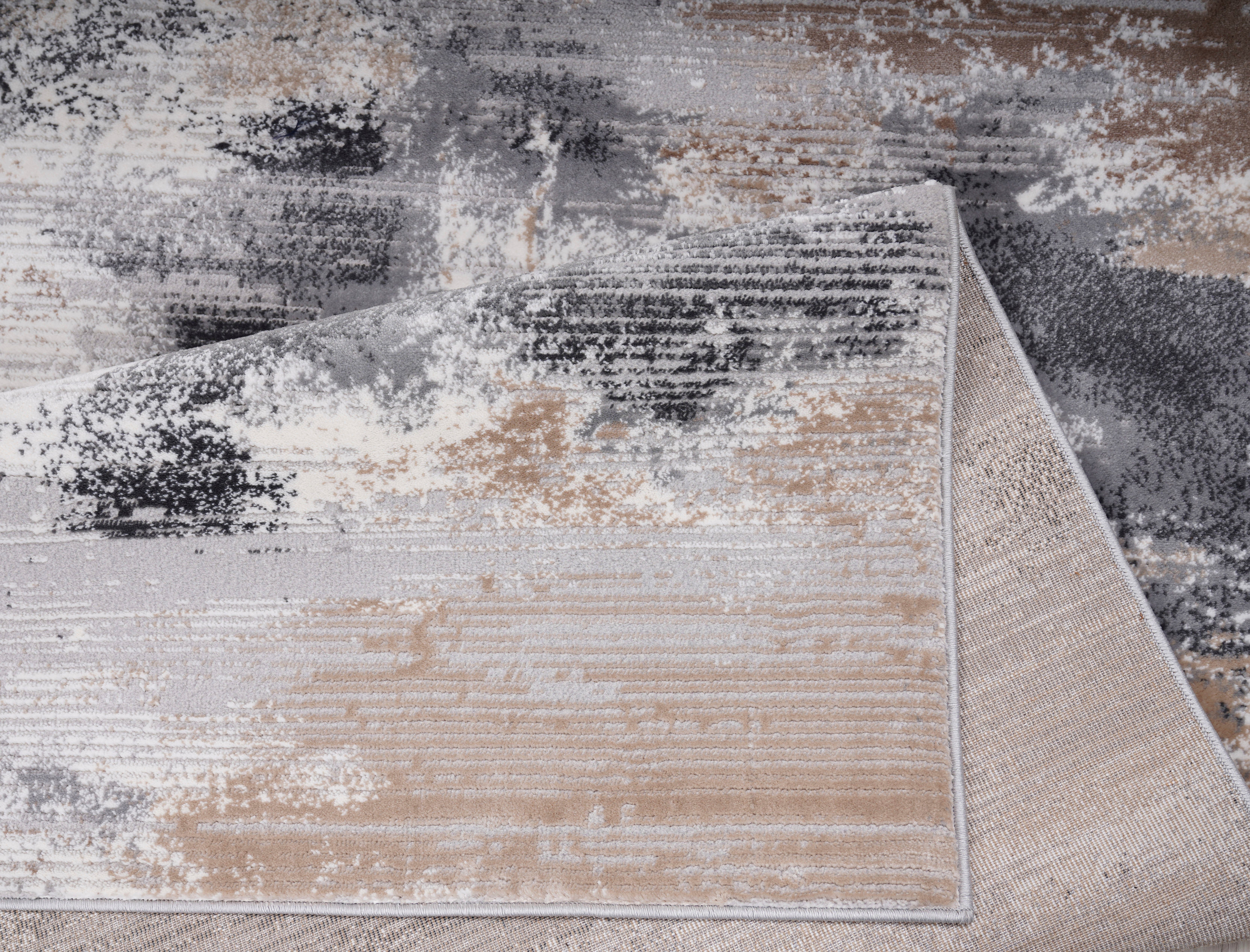 my home Vloerkleed Oleas Vintage-look, abstract design, zachte touch, gemakkelijk in onderhoud