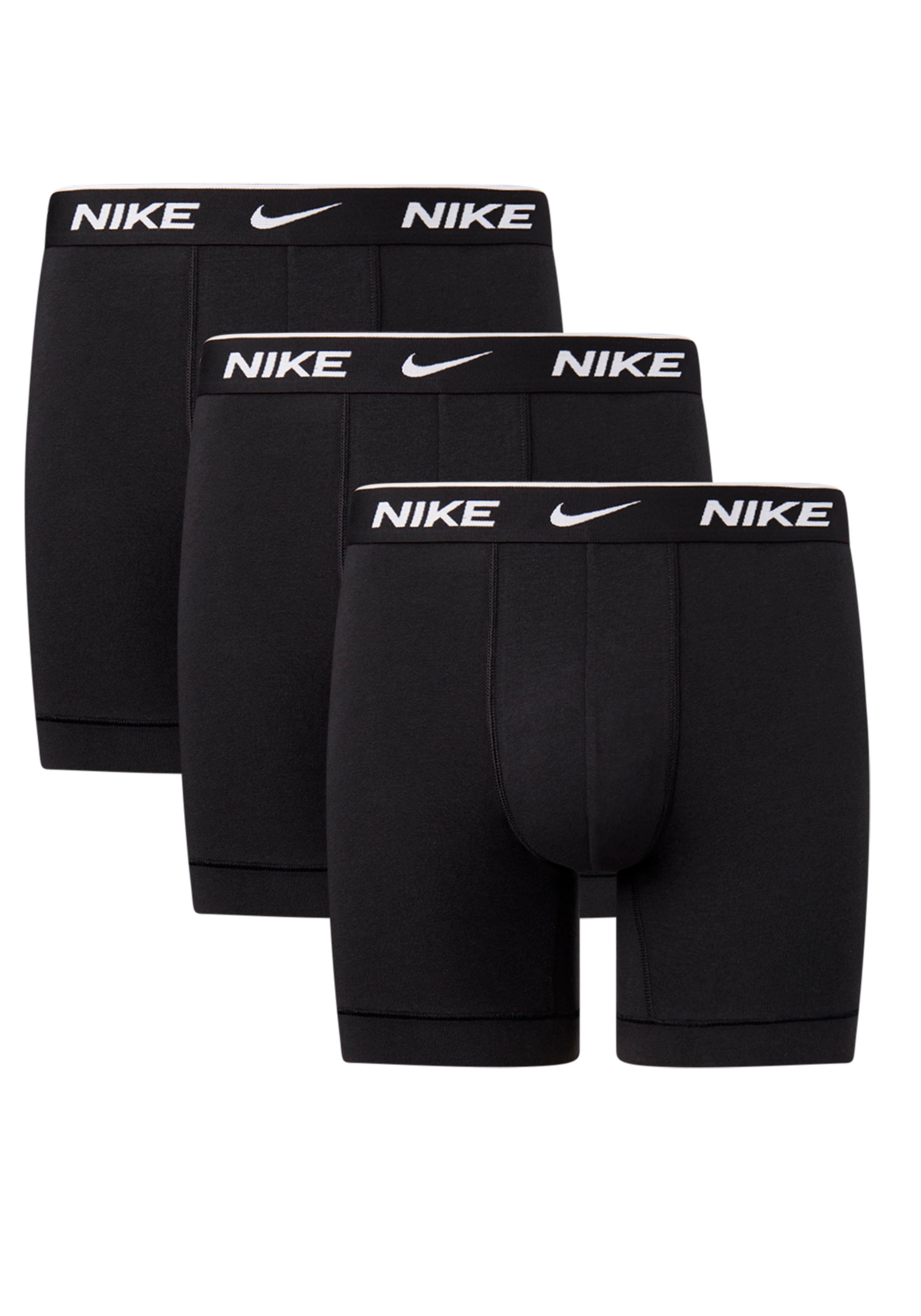 NIKE Underwear Boxershort met bijzonder lange pijpen en nike logo-elastiek (3 stuks)