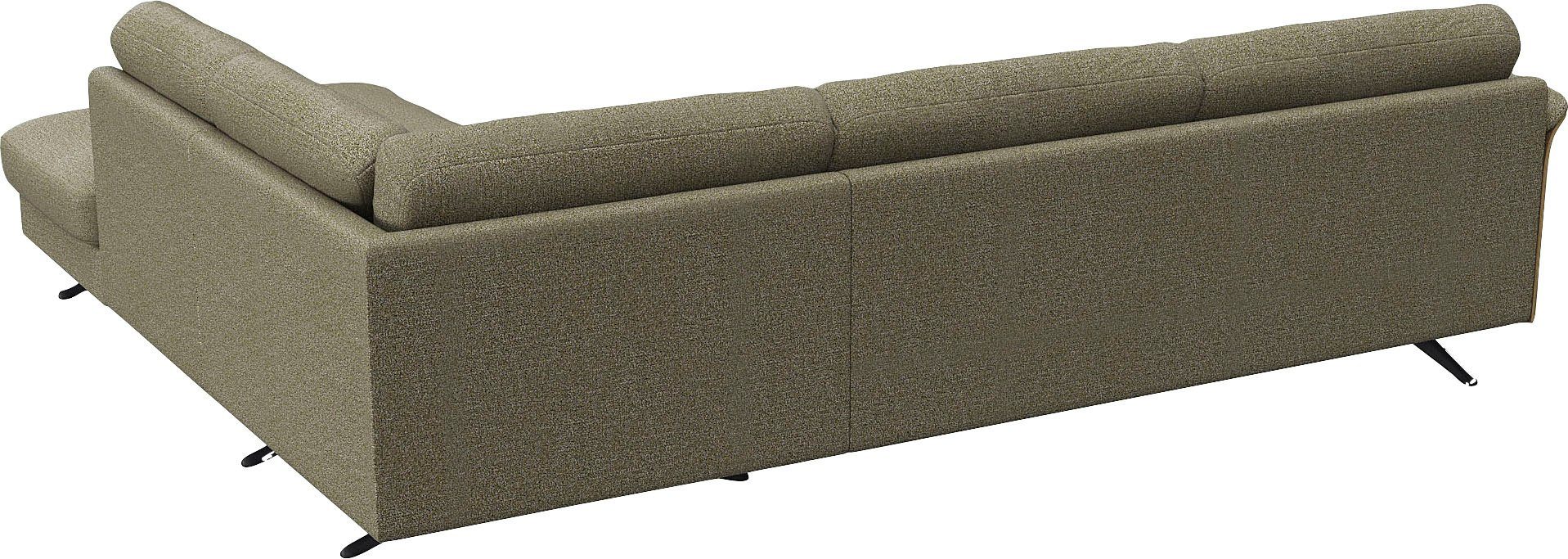 FLEXLUX Hoekbank Glow comfortabel en comfortabel door hoogwaardige zitconstructie, L-vorm