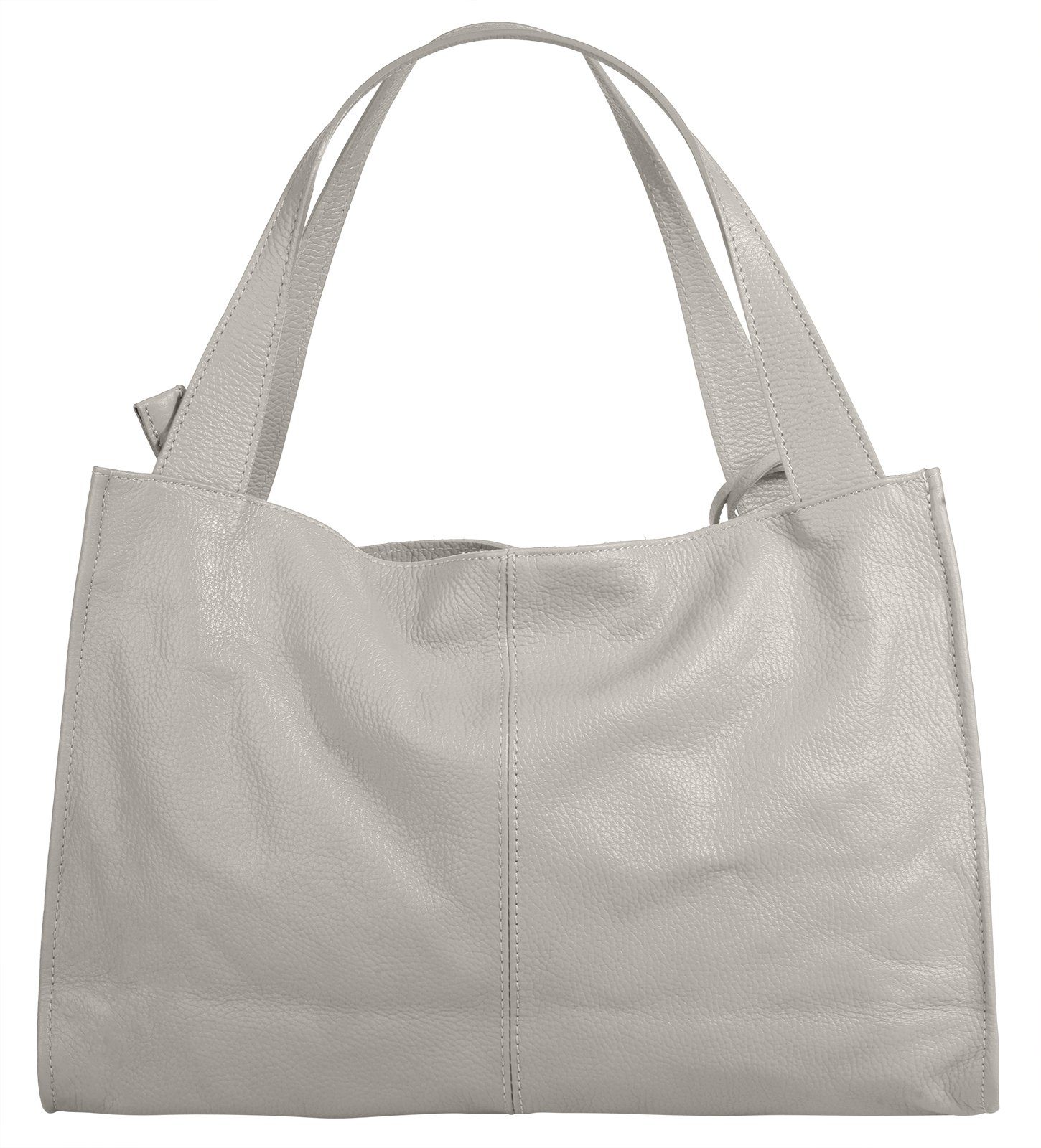 Cluty Shopper echt leer, made in italy