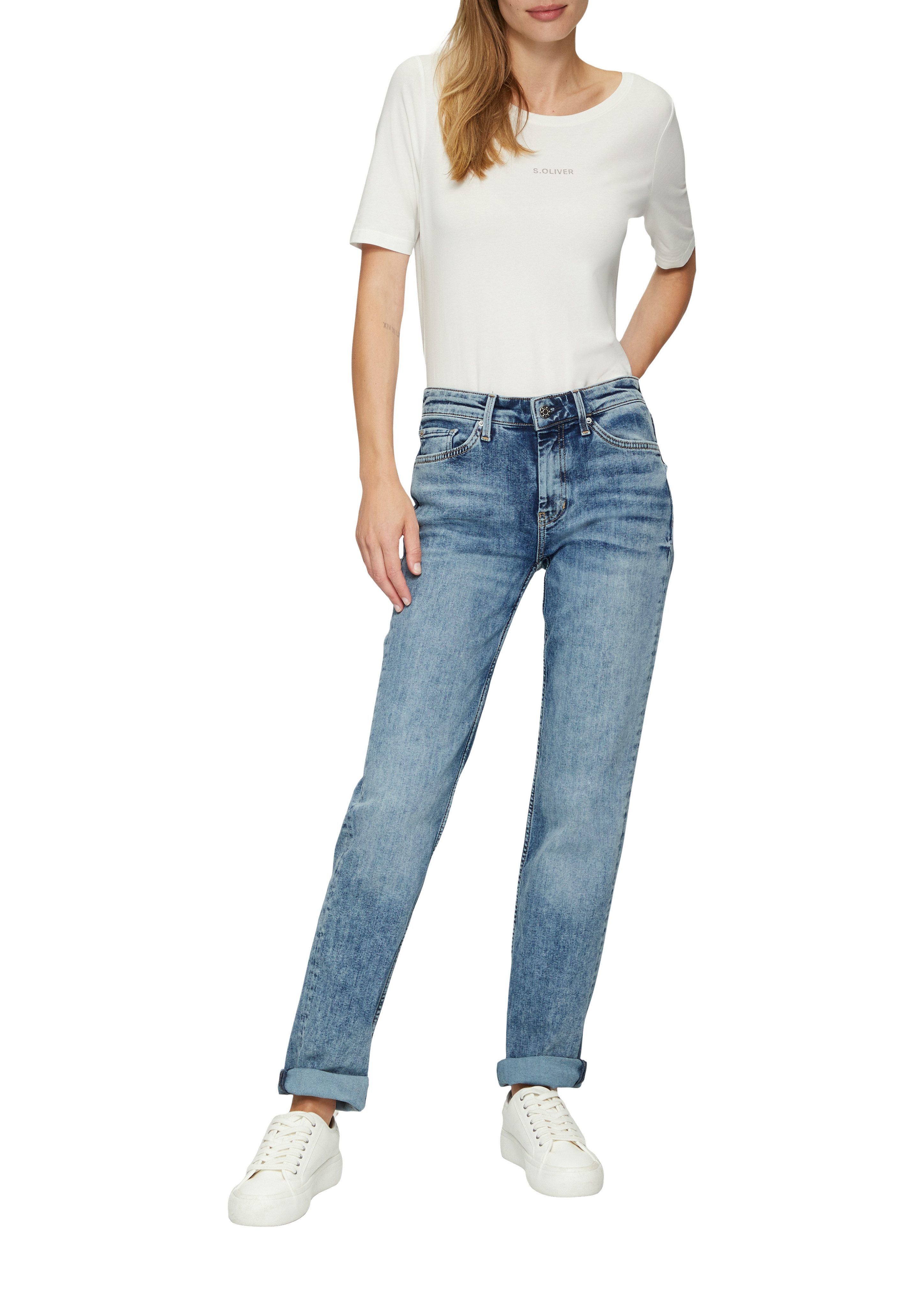 s.Oliver Straight jeans Karolin in five-pocketsstijl