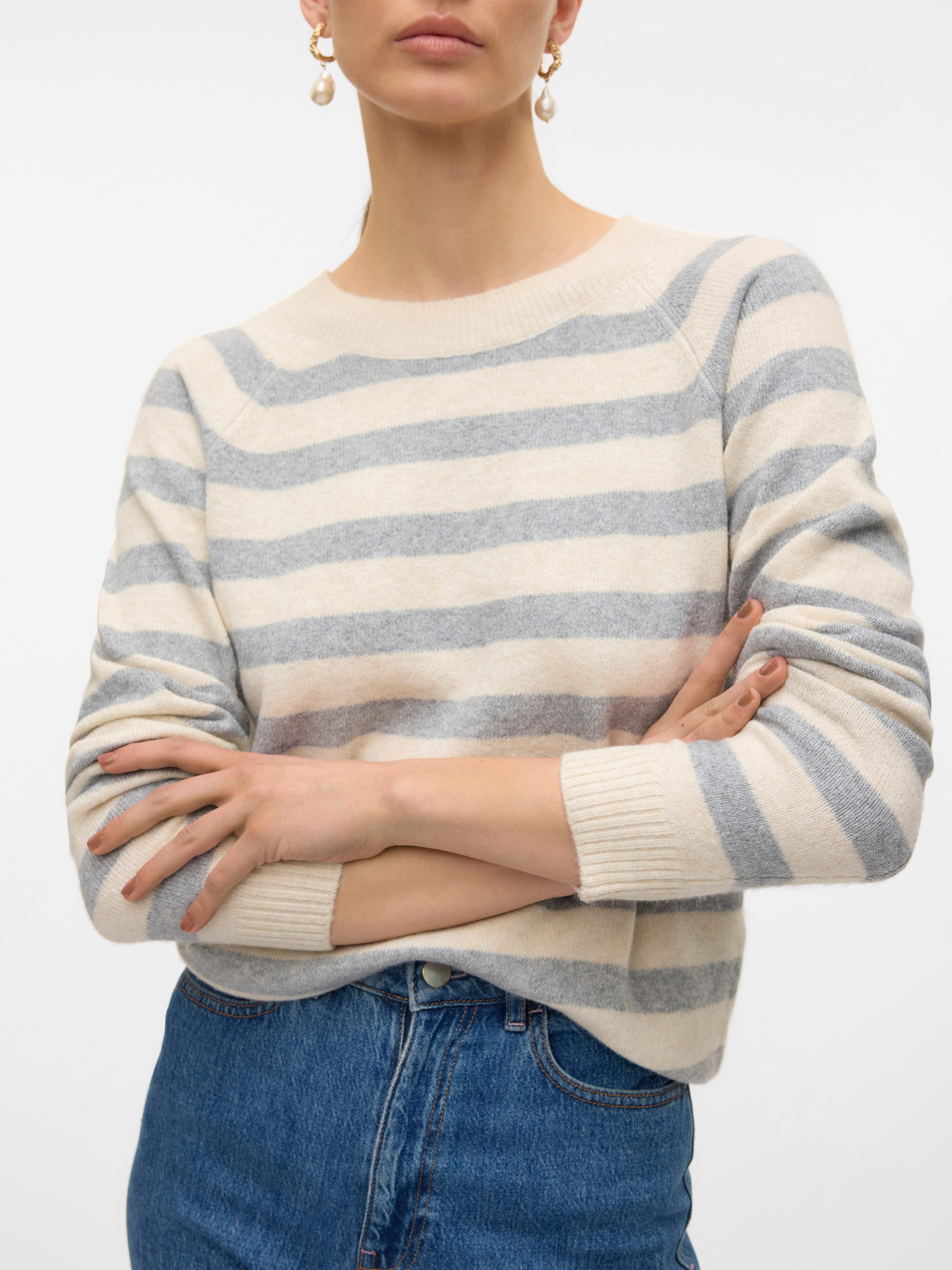 Vero Moda Trui met ronde hals VMDOFFY LS O-NECK BLOUSE GA NOOS