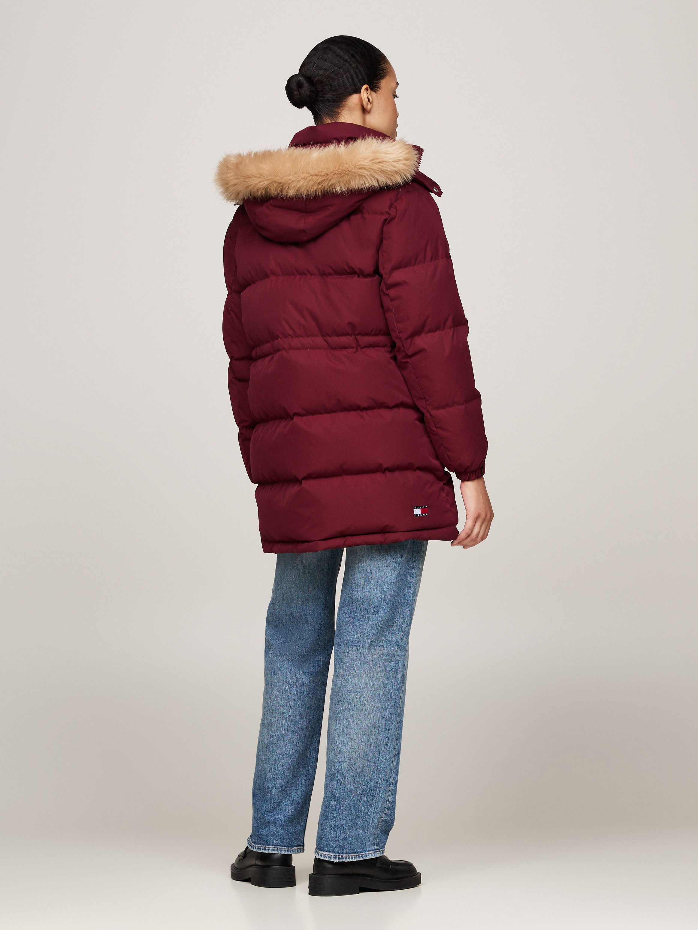 TOMMY JEANS Gewatteerde jas TJW MIDI ALASKA FAUX FUR