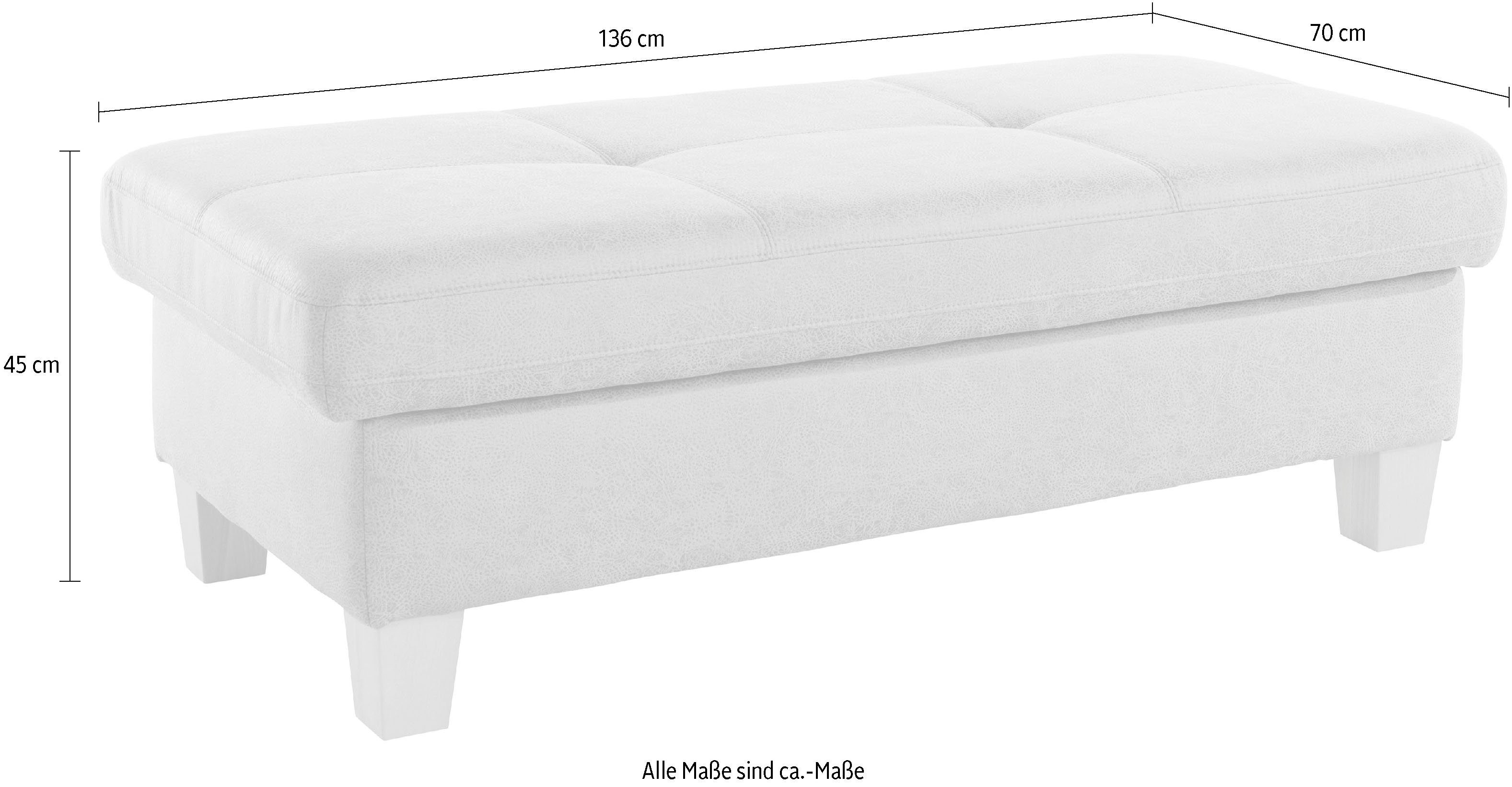 exxpo - sofa fashion Hocker Enya bankhocker met opbergruimte onder de zitting