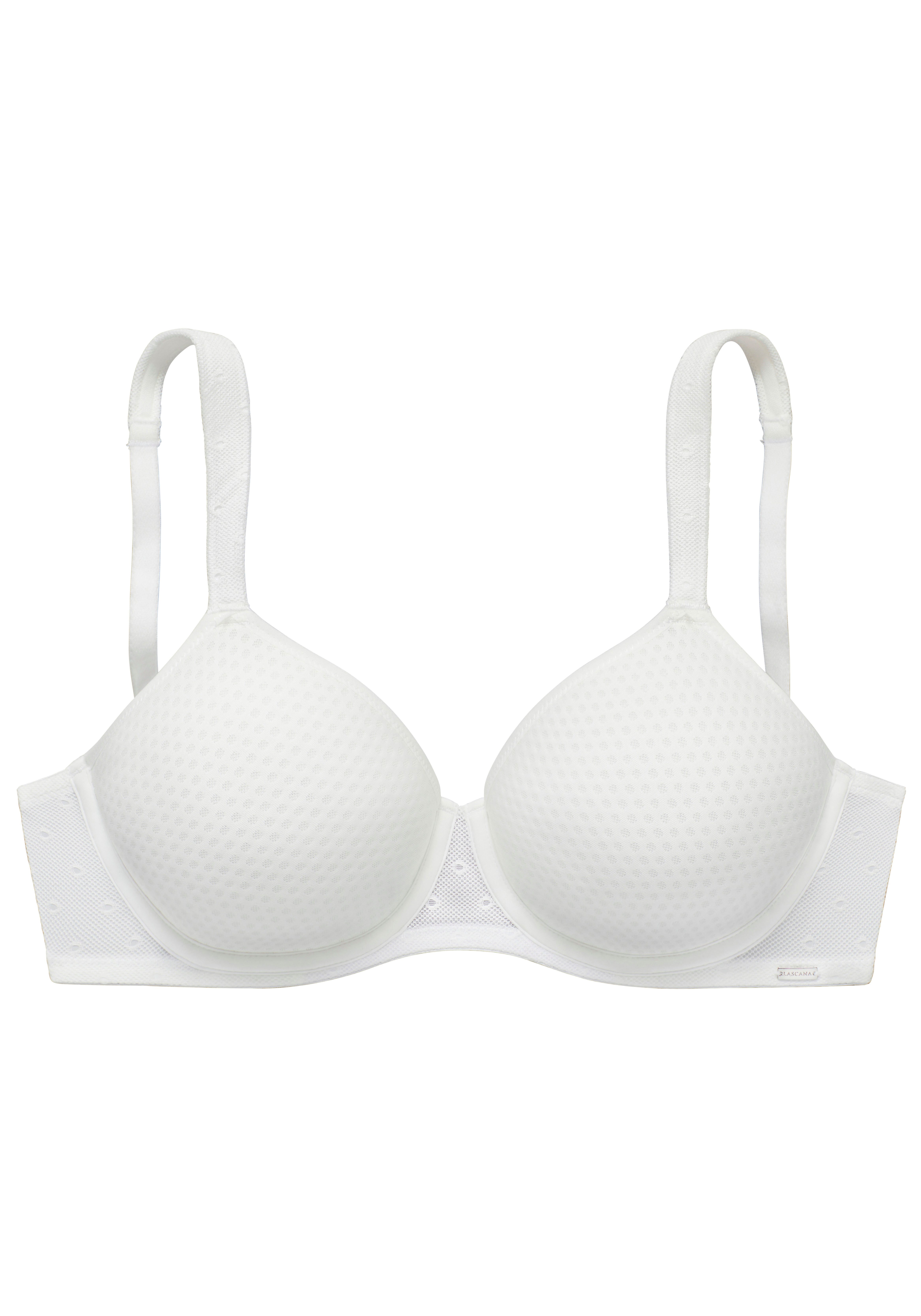 Lascana Minimizer-bh met beugel en cups van gemusterd spacer-materiaal, basic