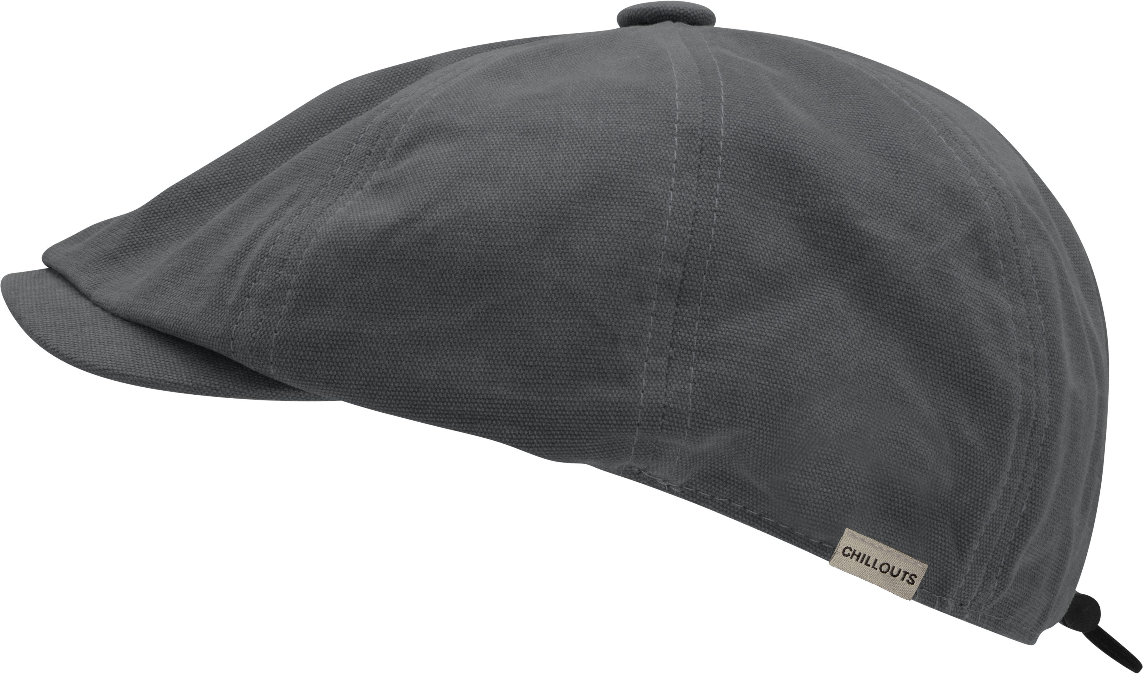 chillouts Flat cap Dartford Hat met cijfers borduursel-detail