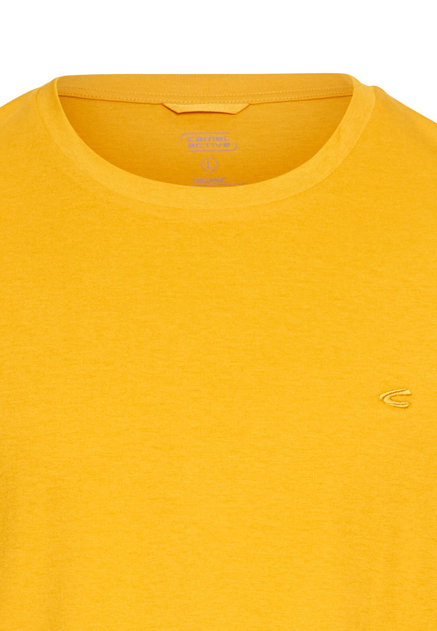 camel active T-shirt met logoborduursel
